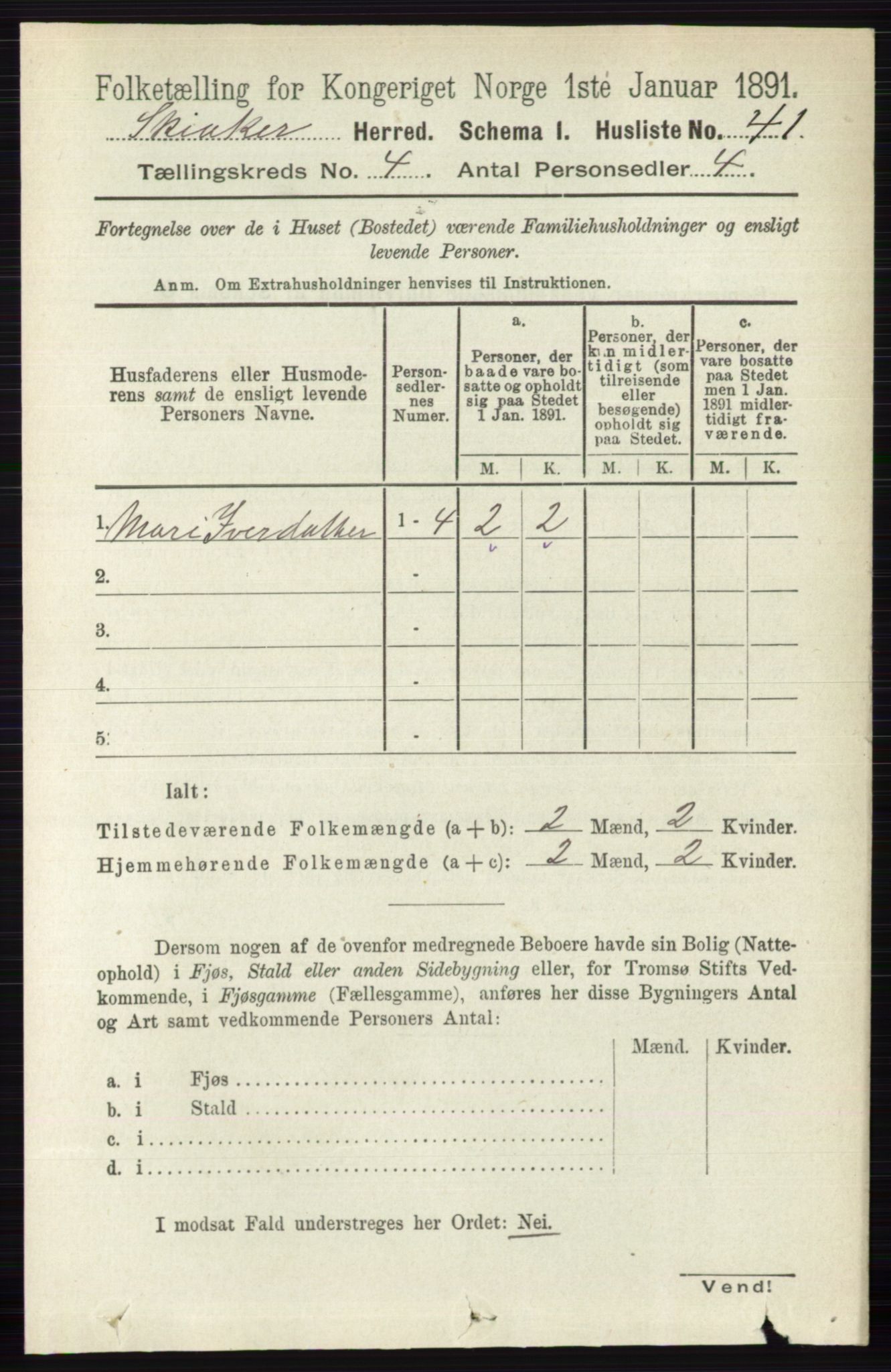 RA, 1891 census for 0513 Skjåk, 1891, p. 1336