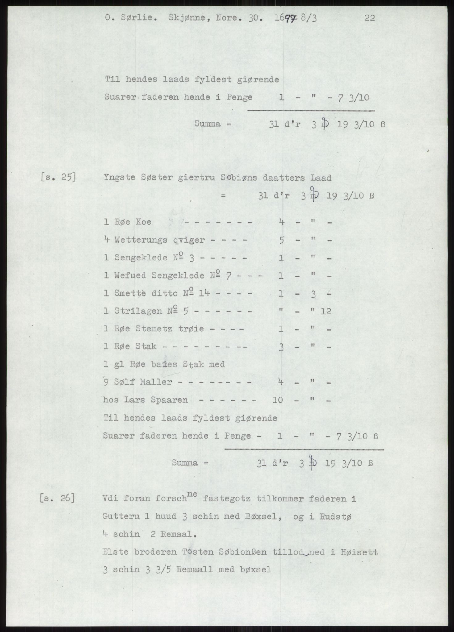 Samlinger til kildeutgivelse, Diplomavskriftsamlingen, AV/RA-EA-4053/H/Ha, p. 370