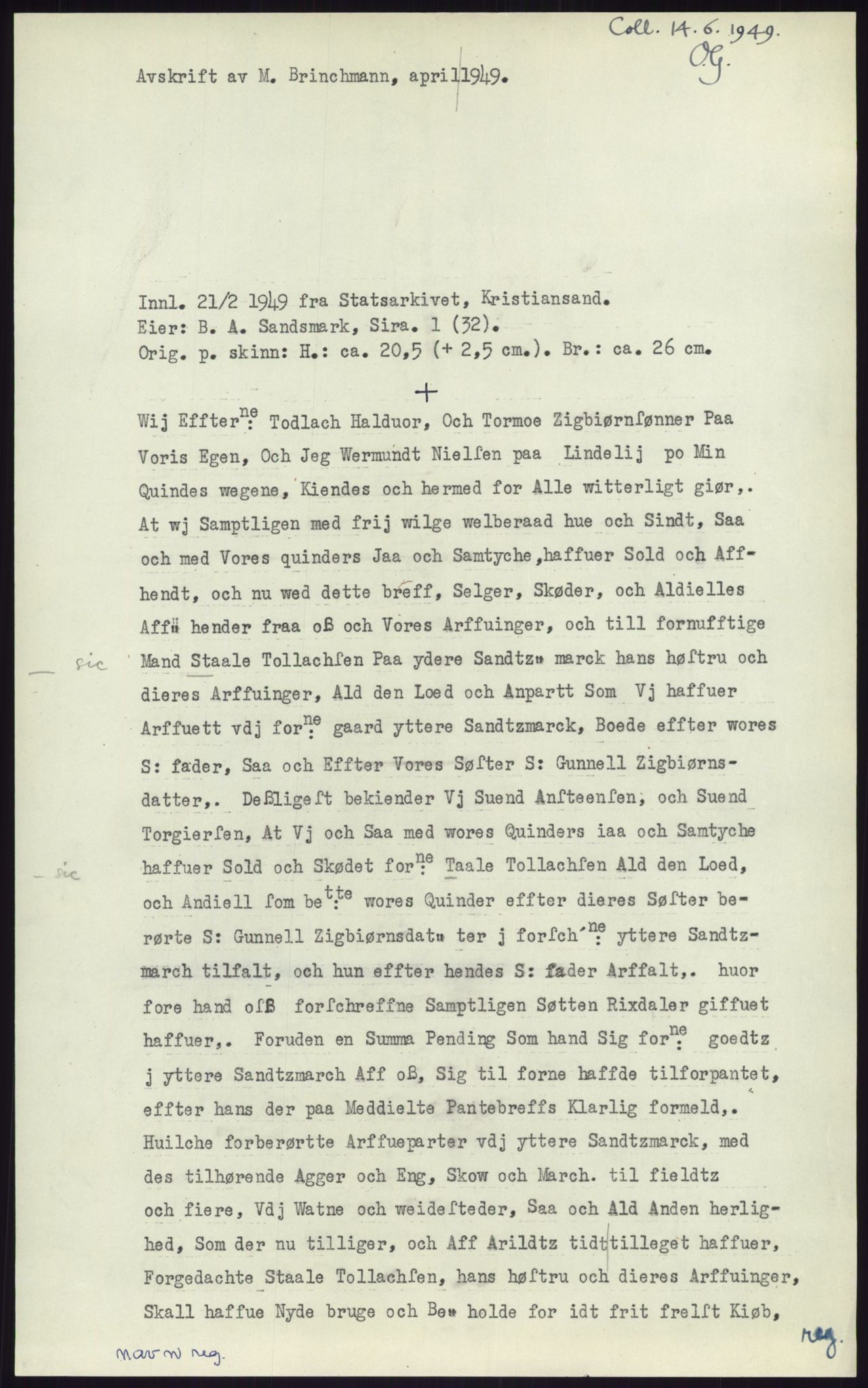 Samlinger til kildeutgivelse, Diplomavskriftsamlingen, RA/EA-4053/H/Ha, p. 2717