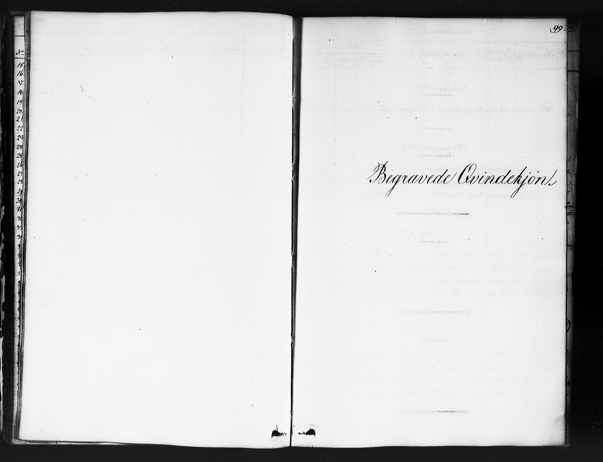 Kristiania tukthusprest Kirkebøker, SAO/A-10881/F/Fa/L0003: Parish register (official) no. 3, 1831-1865, p. 99