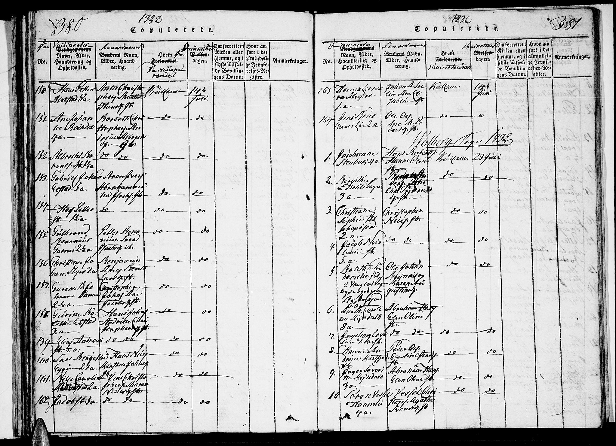 Ministerialprotokoller, klokkerbøker og fødselsregistre - Nordland, SAT/A-1459/884/L1195: Parish register (copy) no. 884C01, 1837-1867, p. 380-381