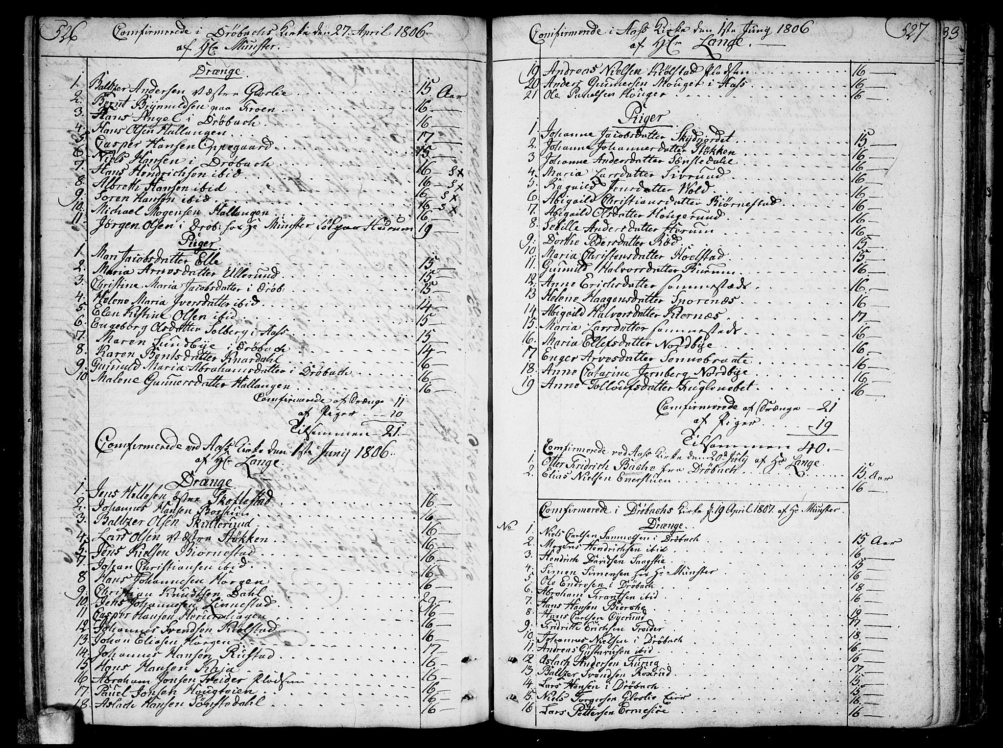 Ås prestekontor Kirkebøker, SAO/A-10894/F/Fa/L0002: Parish register (official) no. I 2, 1778-1813, p. 526-527