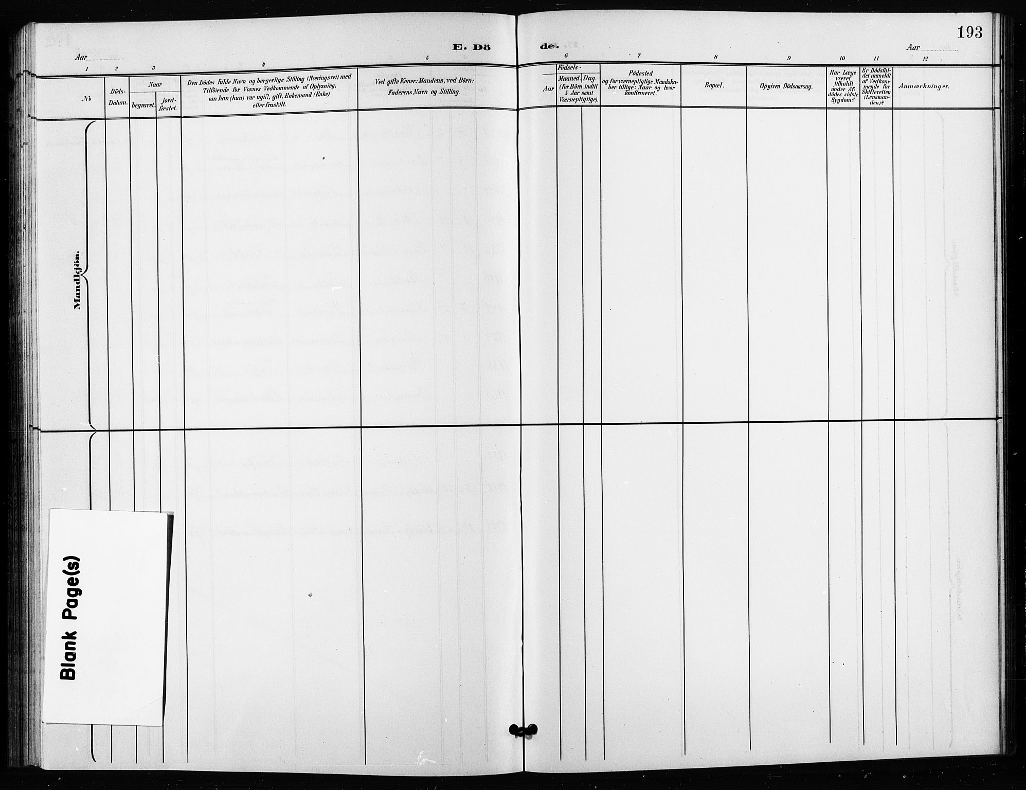 Ullensaker prestekontor Kirkebøker, AV/SAO-A-10236a/G/Ga/L0002: Parish register (copy) no. I 2, 1901-1913, p. 193