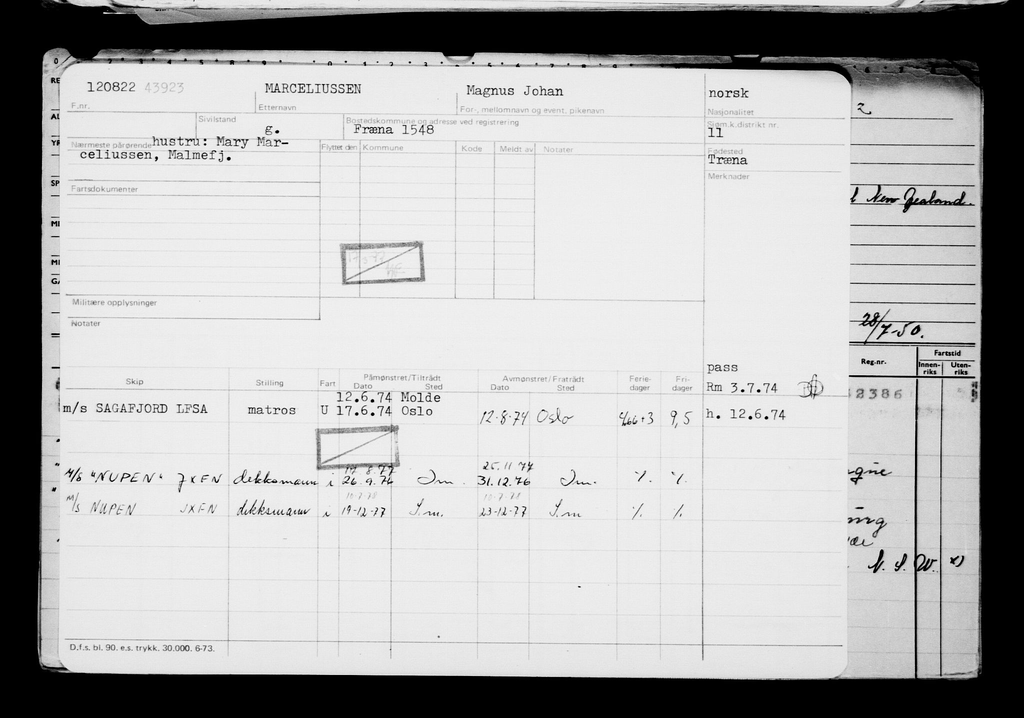 Direktoratet for sjømenn, AV/RA-S-3545/G/Gb/L0209: Hovedkort, 1922, p. 533