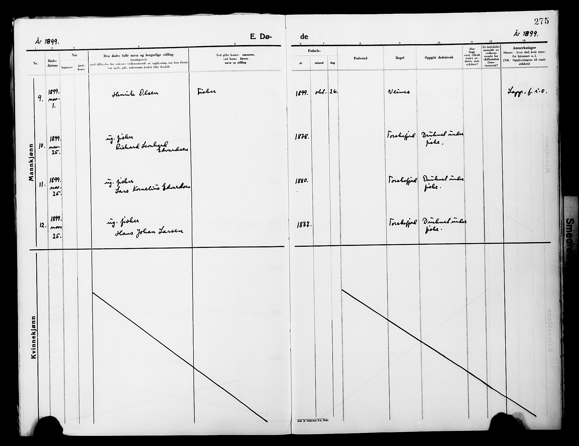 Lebesby sokneprestkontor, AV/SATØ-S-1353/H/Ha/L0004kirke: Parish register (official) no. 4, 1870-1902, p. 275