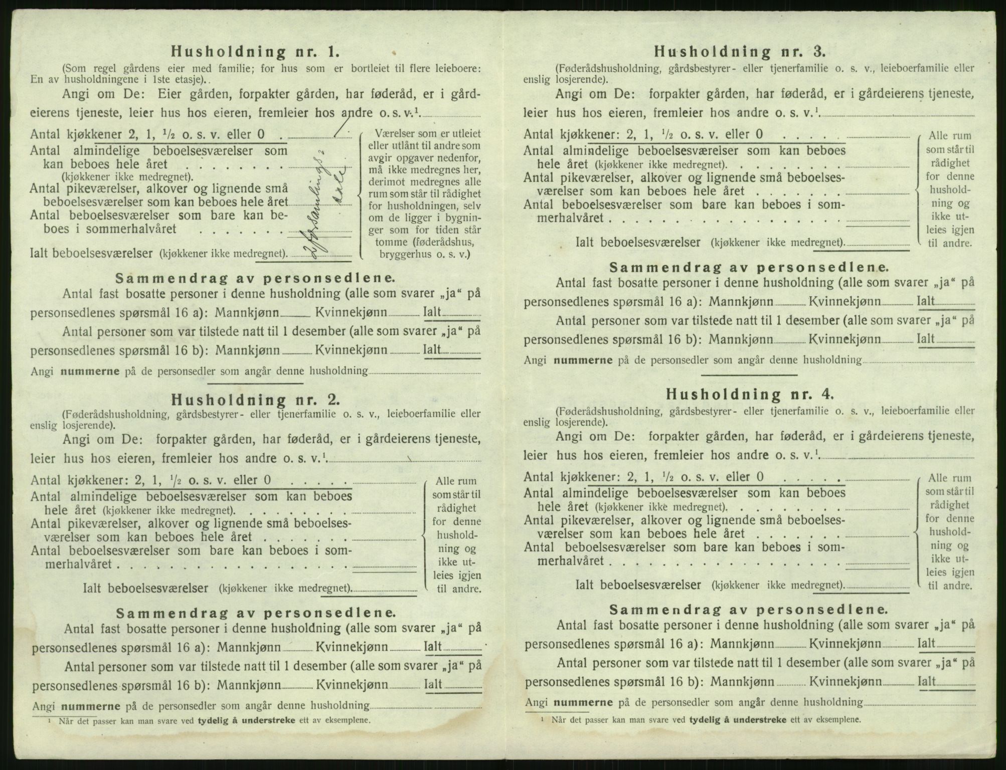 SAK, 1920 census for Dypvåg, 1920, p. 242