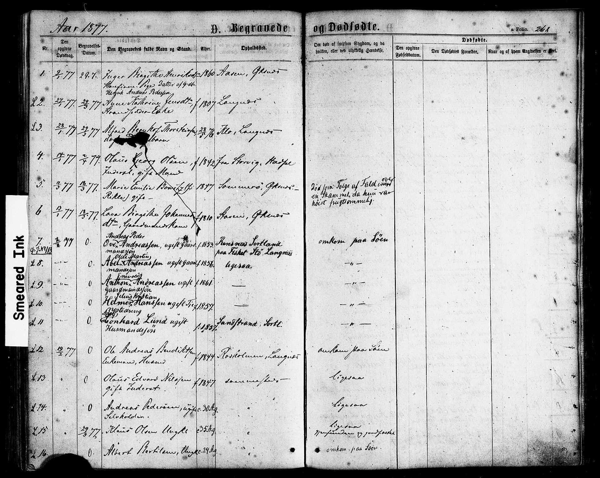 Ministerialprotokoller, klokkerbøker og fødselsregistre - Nordland, AV/SAT-A-1459/893/L1334: Parish register (official) no. 893A07, 1867-1877, p. 268