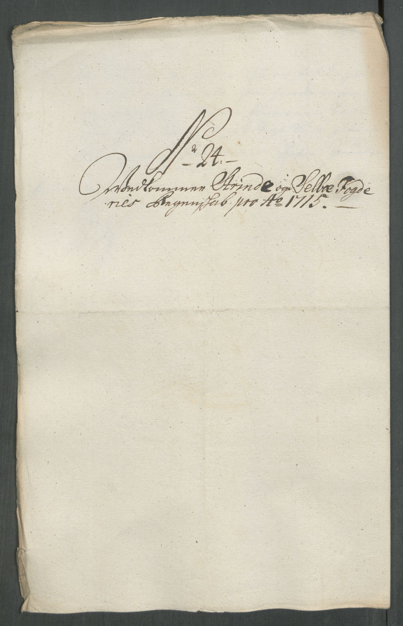 Rentekammeret inntil 1814, Reviderte regnskaper, Fogderegnskap, RA/EA-4092/R61/L4115: Fogderegnskap Strinda og Selbu, 1715-1716, p. 179