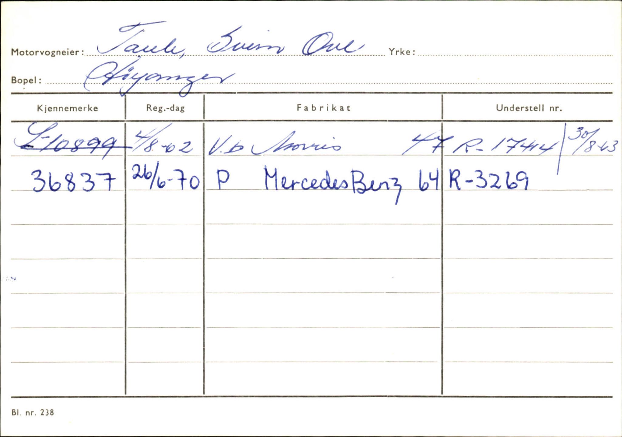 Statens vegvesen, Sogn og Fjordane vegkontor, SAB/A-5301/4/F/L0131: Eigarregister Høyanger P-Å. Stryn S-Å, 1945-1975, p. 581