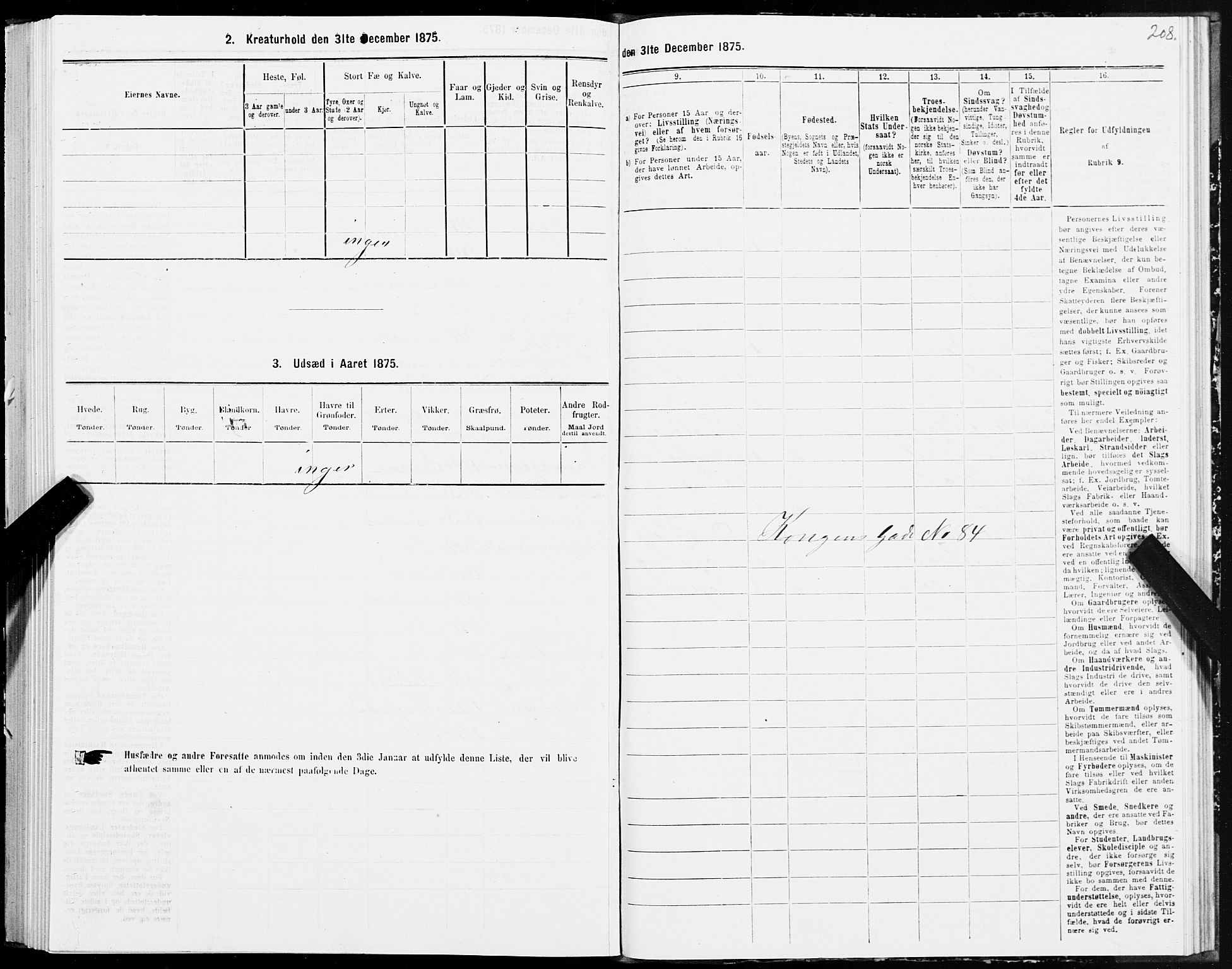 SAT, 1875 census for 1601 Trondheim, 1875, p. 5208