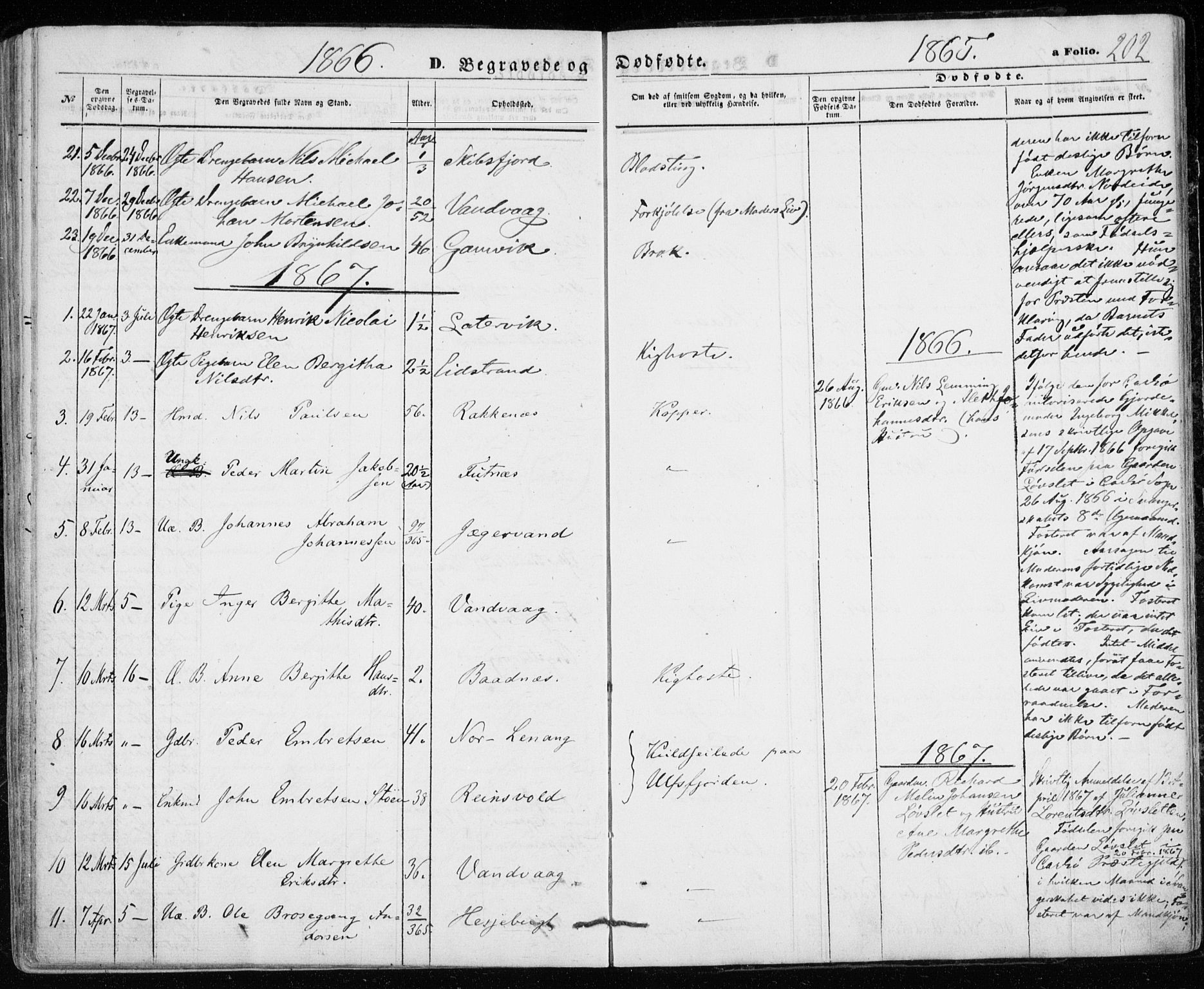 Karlsøy sokneprestembete, SATØ/S-1299/H/Ha/Haa/L0004kirke: Parish register (official) no. 4, 1861-1871, p. 202