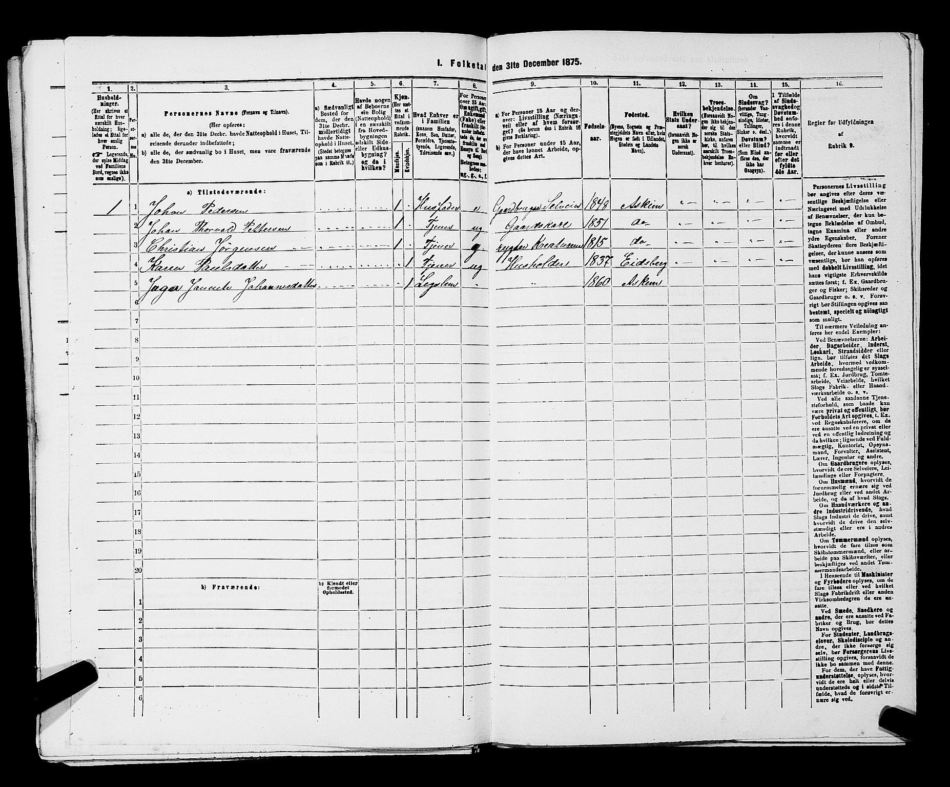 RA, 1875 census for 0124P Askim, 1875, p. 696