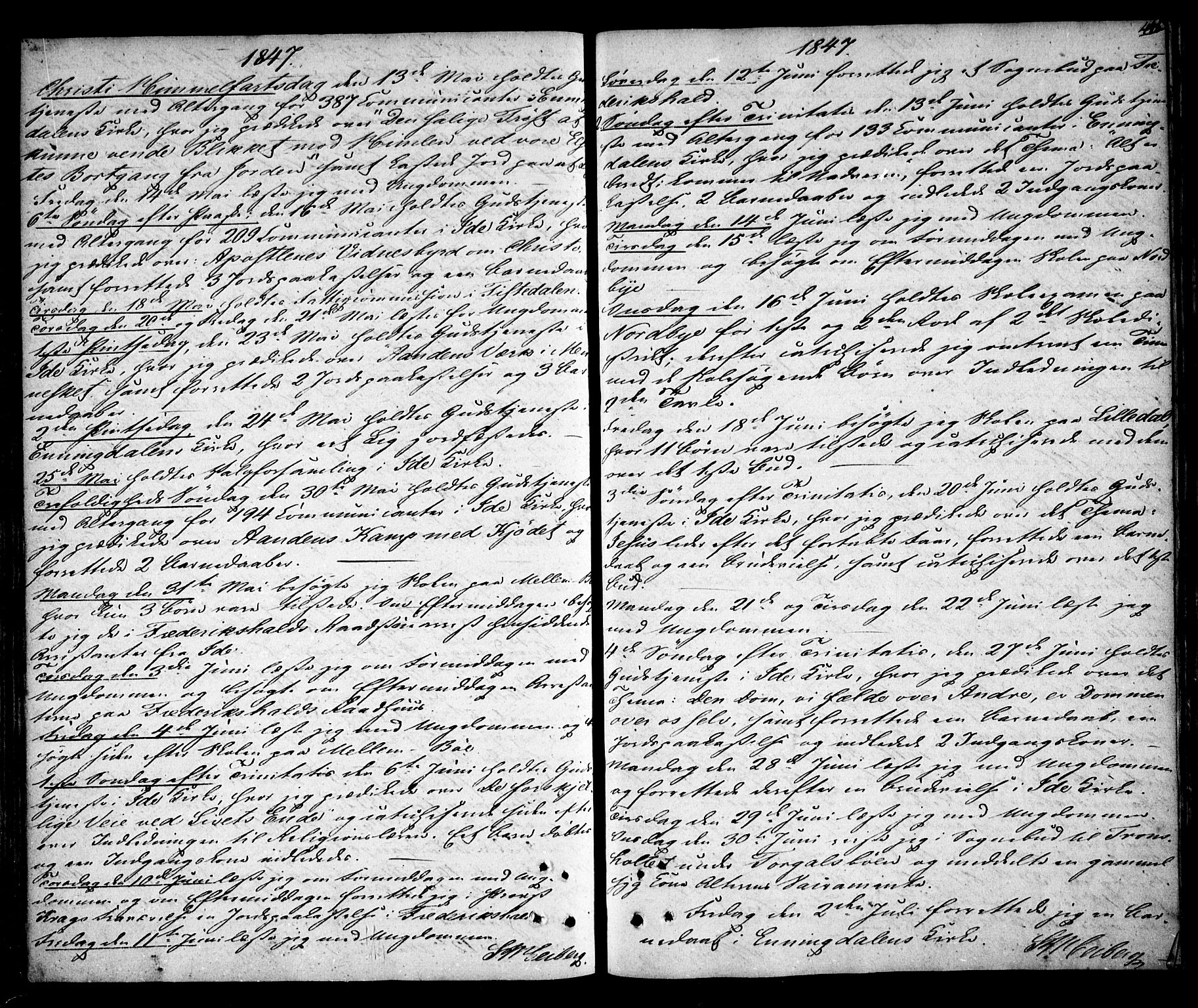 Idd prestekontor Kirkebøker, AV/SAO-A-10911/F/Fc/L0003: Parish register (official) no. III 3, 1832-1847, p. 445
