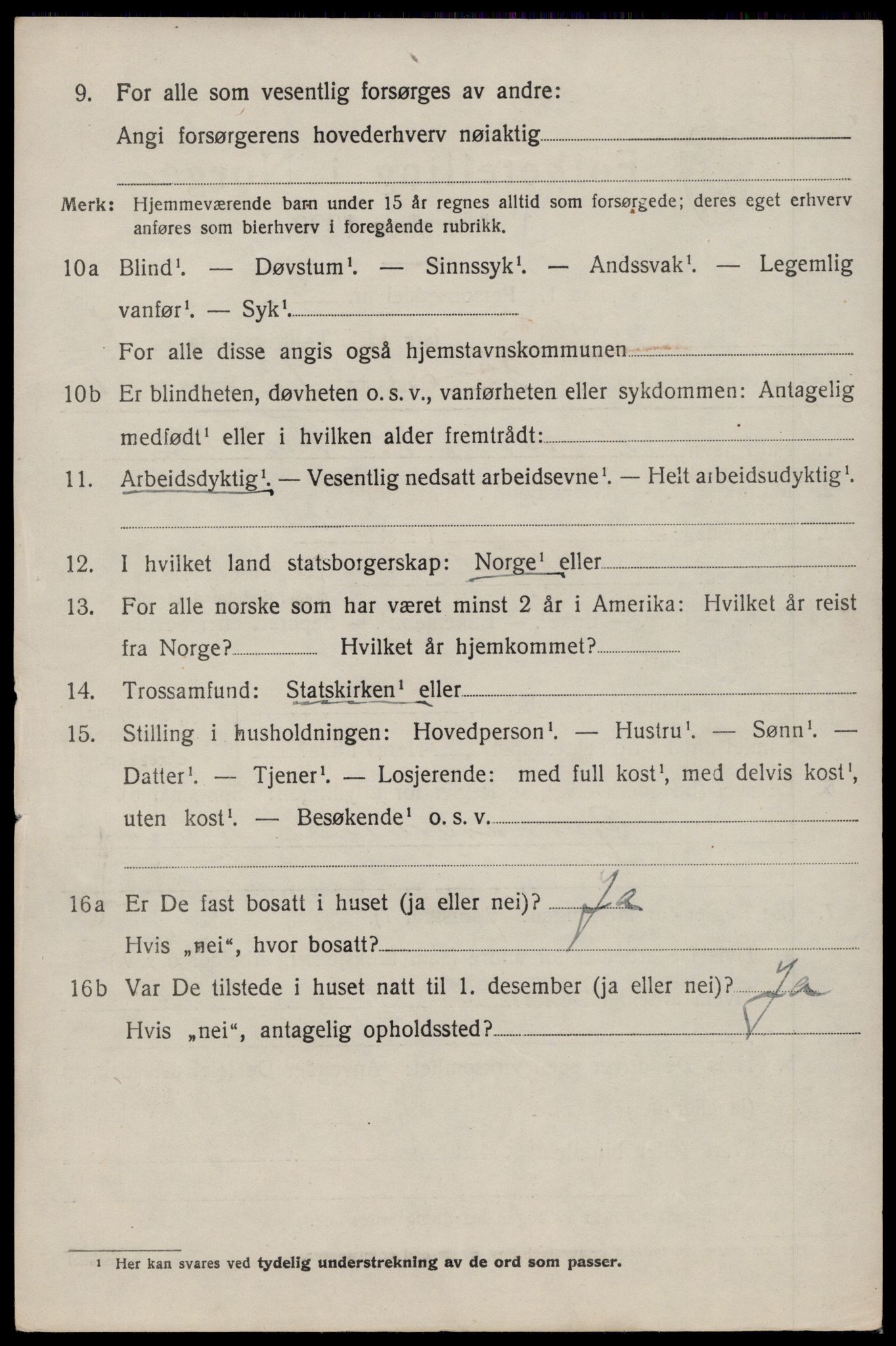 SAST, 1920 census for Skjold, 1920, p. 4171