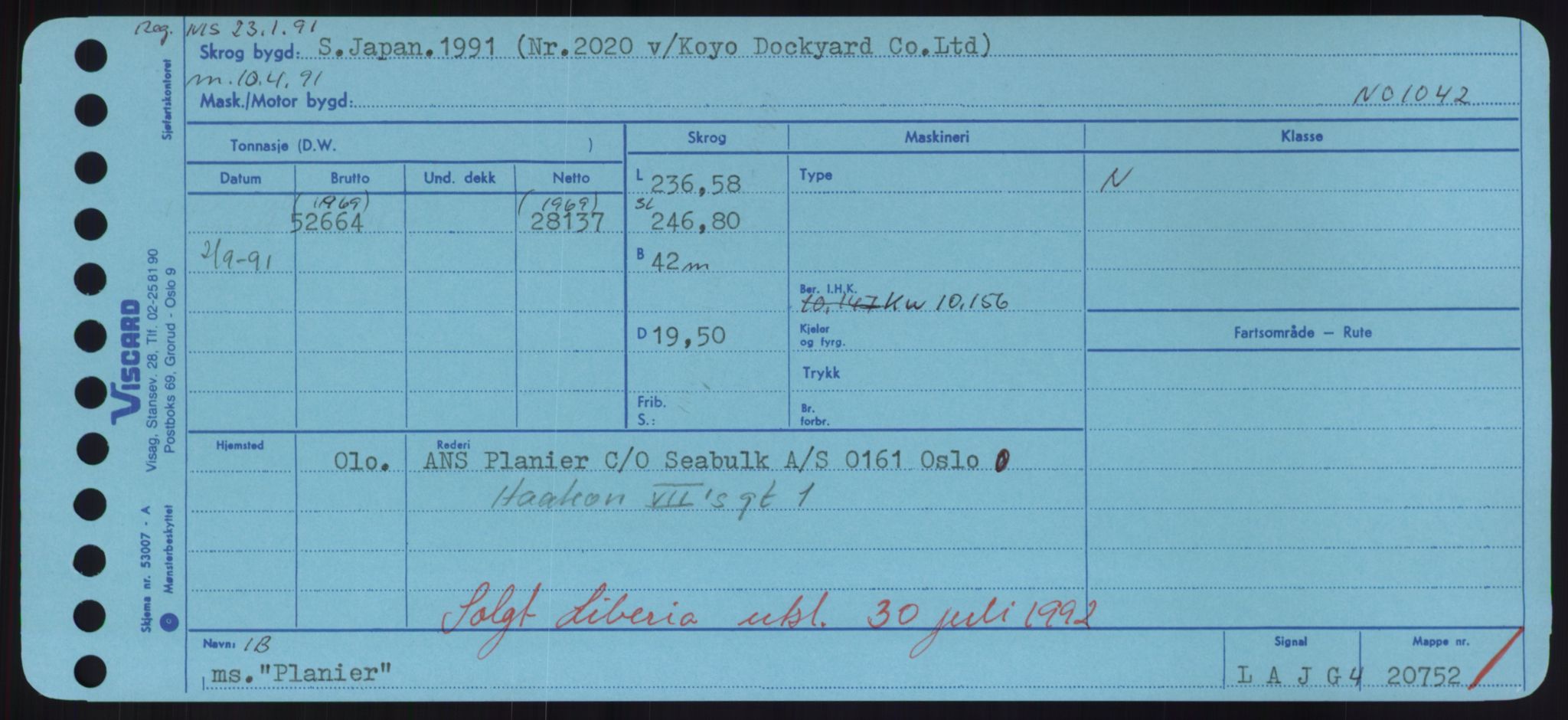 Sjøfartsdirektoratet med forløpere, Skipsmålingen, AV/RA-S-1627/H/Hd/L0029: Fartøy, P, p. 277