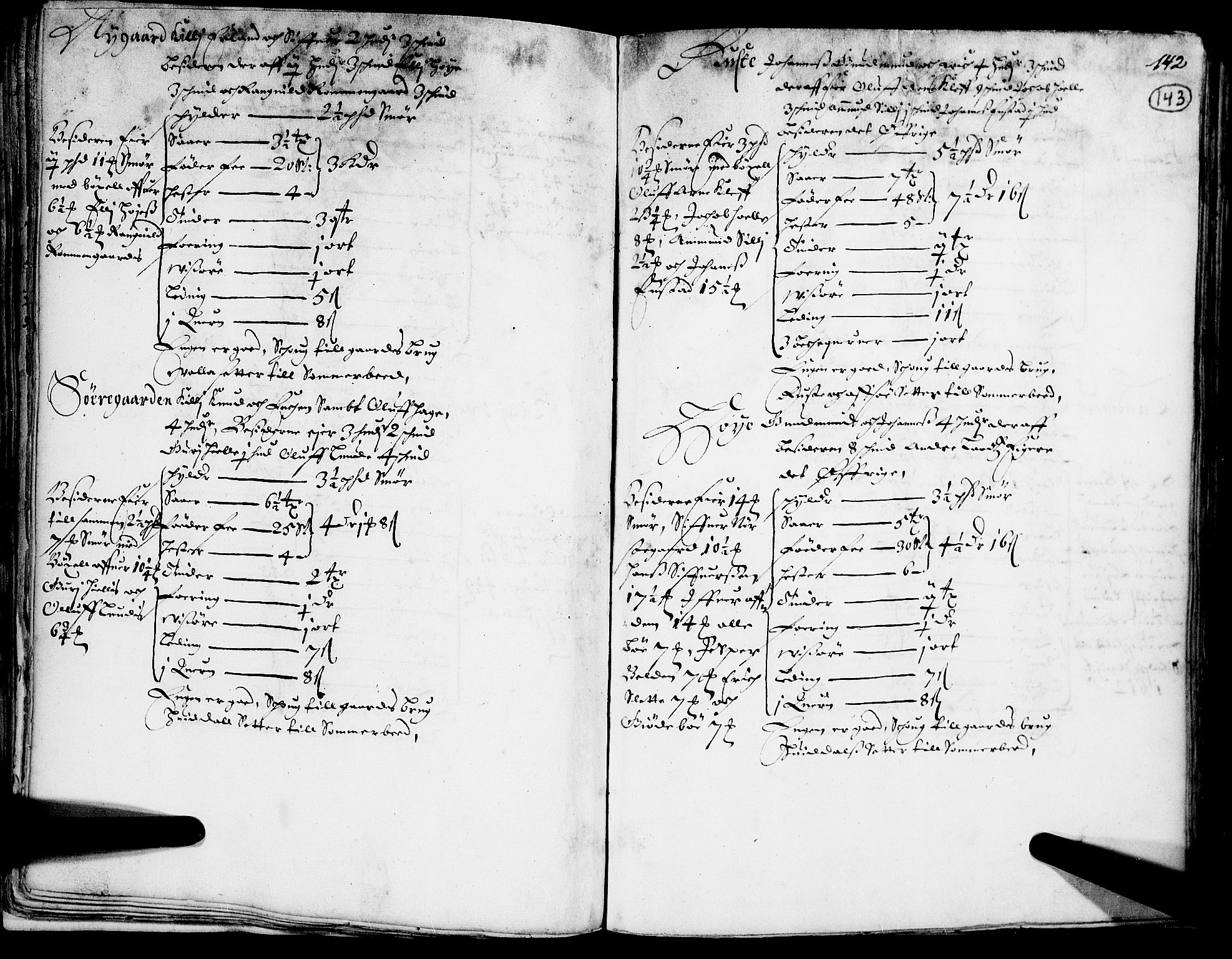 Rentekammeret inntil 1814, Realistisk ordnet avdeling, AV/RA-EA-4070/N/Nb/Nba/L0014: Gudbrandsdalen fogderi, 1. del, 1668, p. 142b-143a