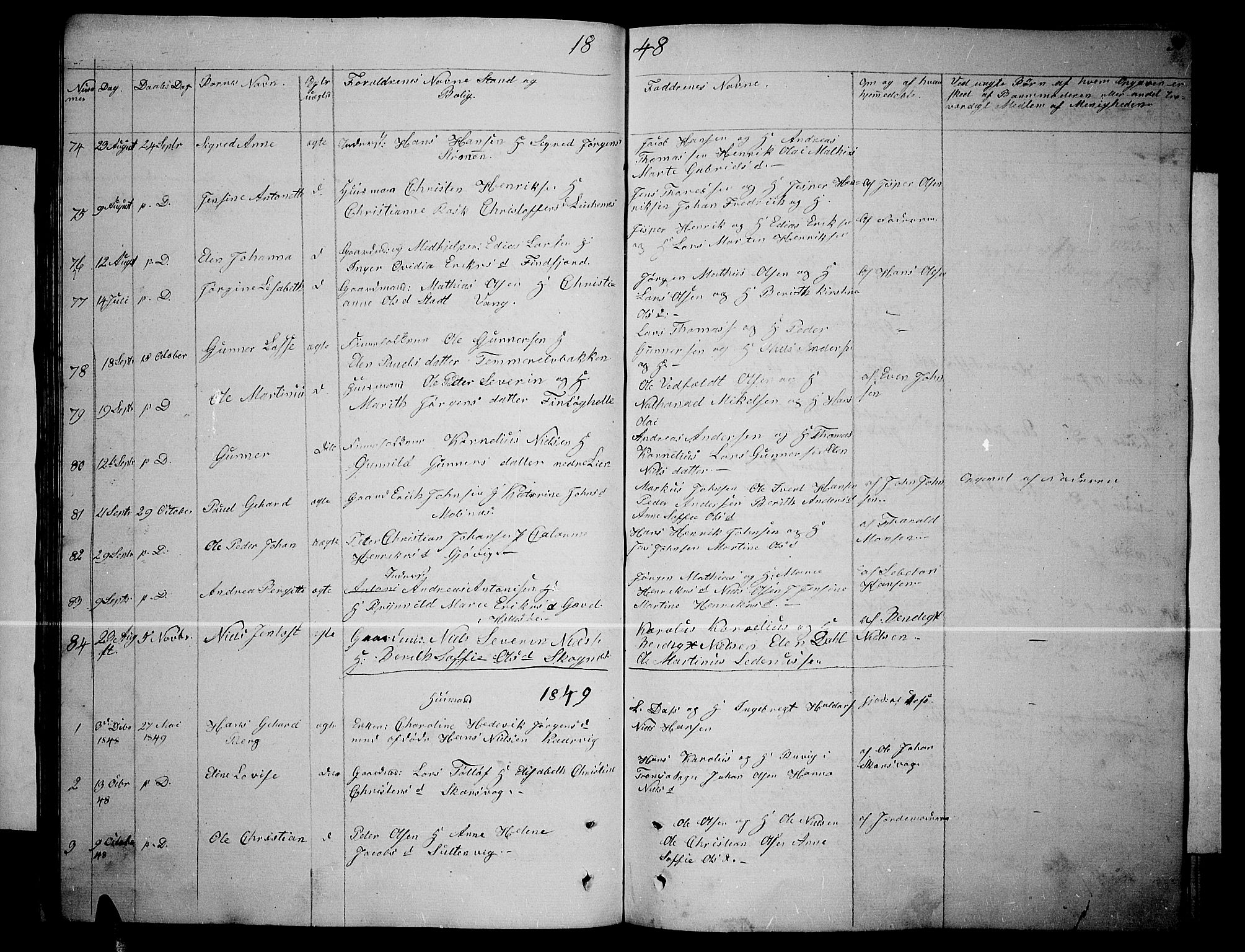 Lenvik sokneprestembete, SATØ/S-1310/H/Ha/Hab/L0003klokker: Parish register (copy) no. 3, 1844-1858, p. 30