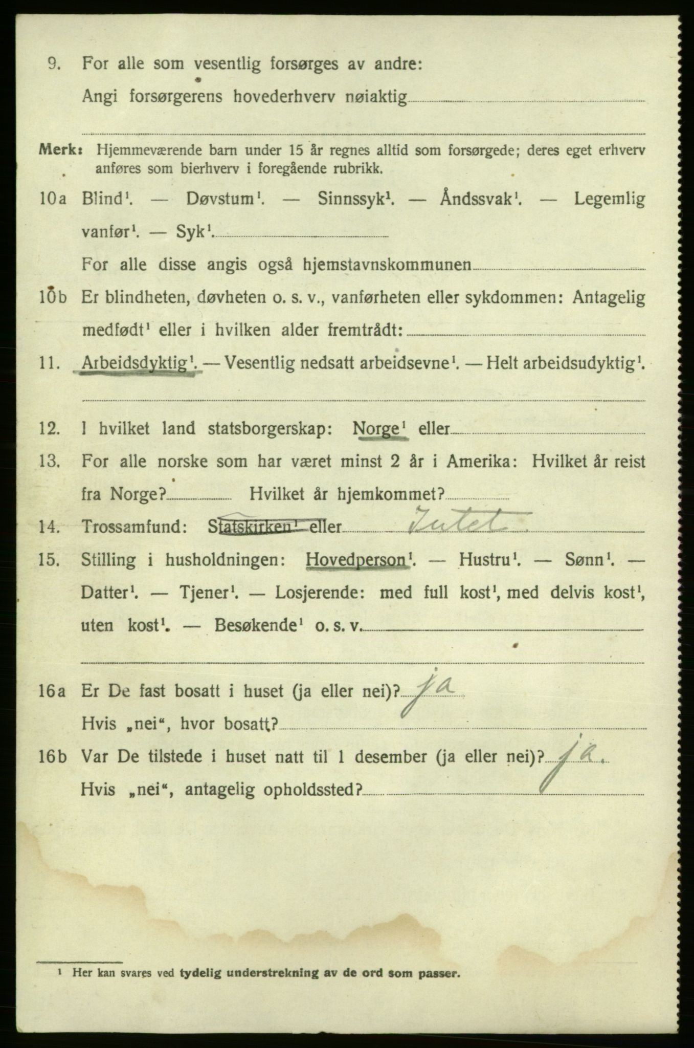 SAO, 1920 census for Fredrikshald, 1920, p. 26497