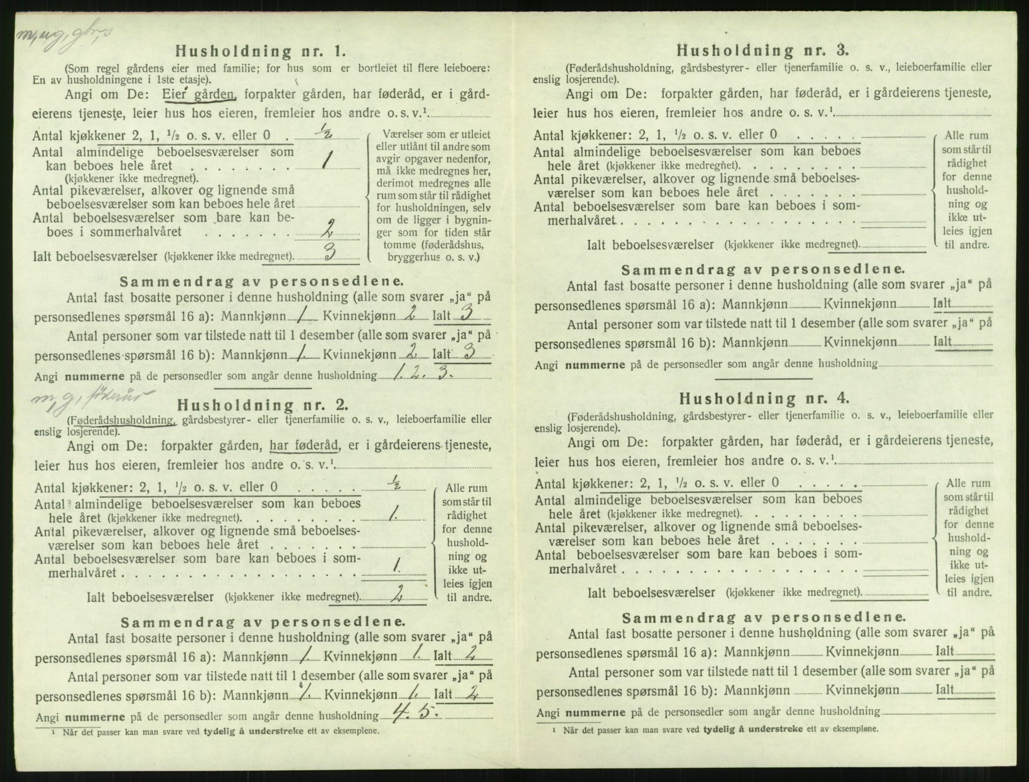 SAT, 1920 census for Aukra, 1920, p. 838