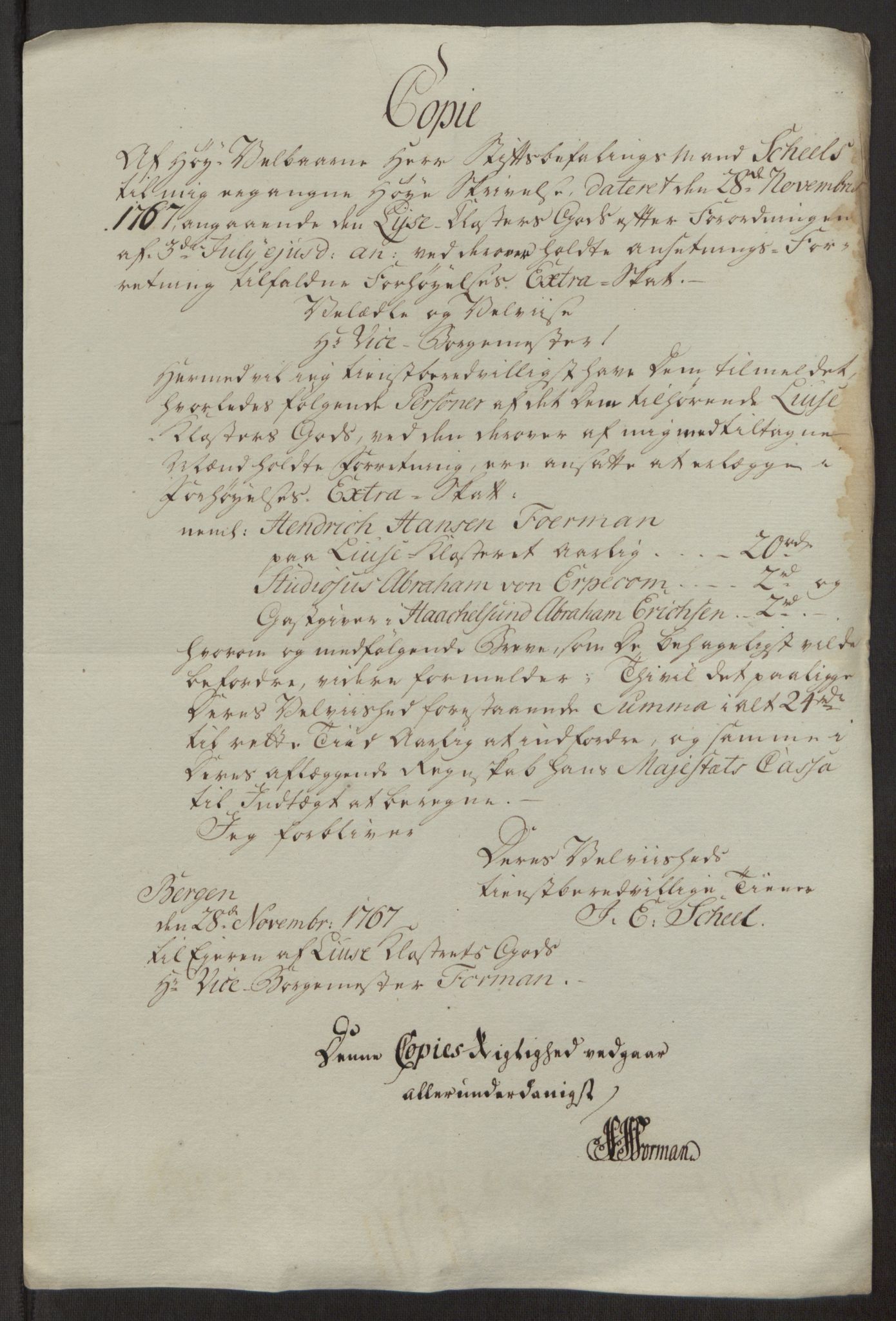 Rentekammeret inntil 1814, Reviderte regnskaper, Fogderegnskap, RA/EA-4092/R50/L3180: Ekstraskatten Lyse kloster, 1762-1783, p. 241