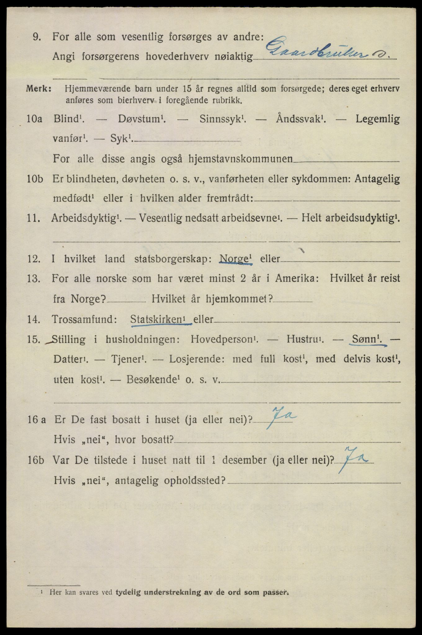 SAKO, 1920 census for Hedrum, 1920, p. 10842