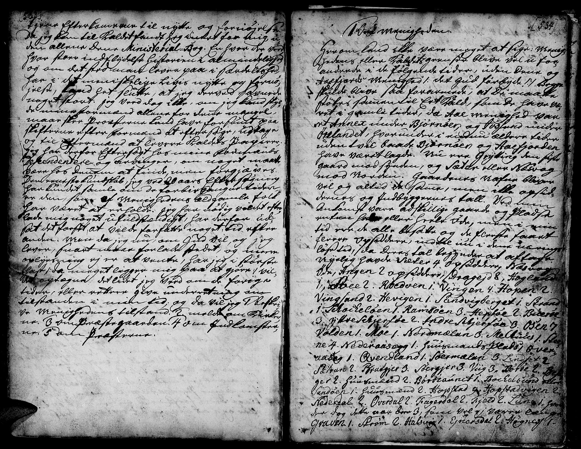 Ministerialprotokoller, klokkerbøker og fødselsregistre - Sør-Trøndelag, SAT/A-1456/657/L0700: Parish register (official) no. 657A01, 1732-1801, p. 533-534