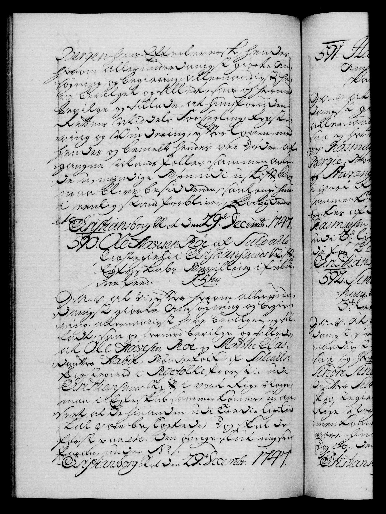 Danske Kanselli 1572-1799, AV/RA-EA-3023/F/Fc/Fca/Fcaa/L0035: Norske registre, 1746-1748, p. 542b