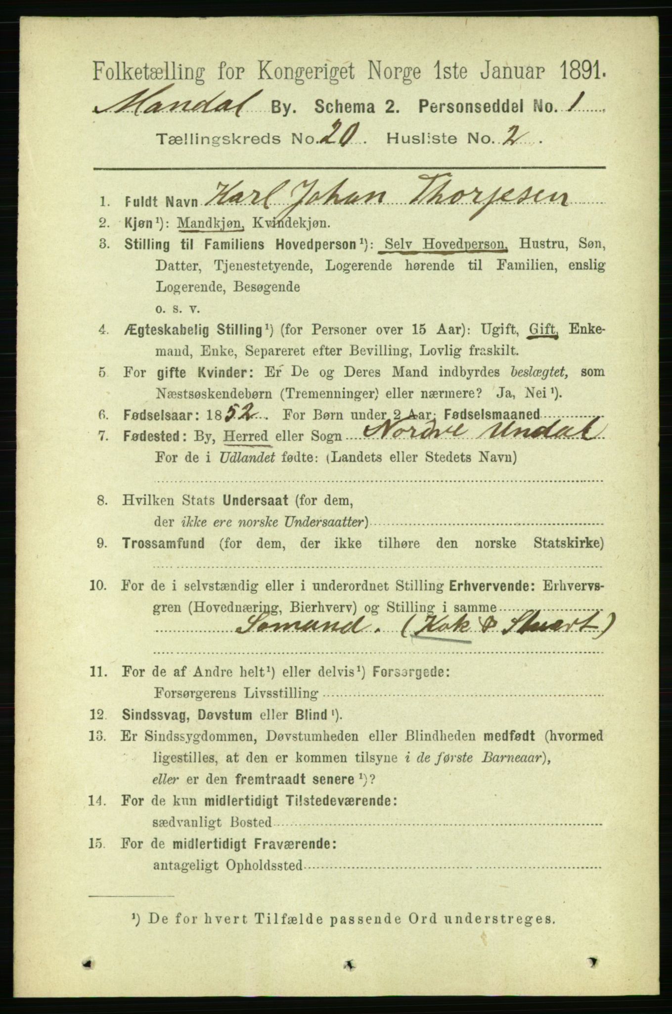 RA, 1891 census for 1002 Mandal, 1891, p. 3947