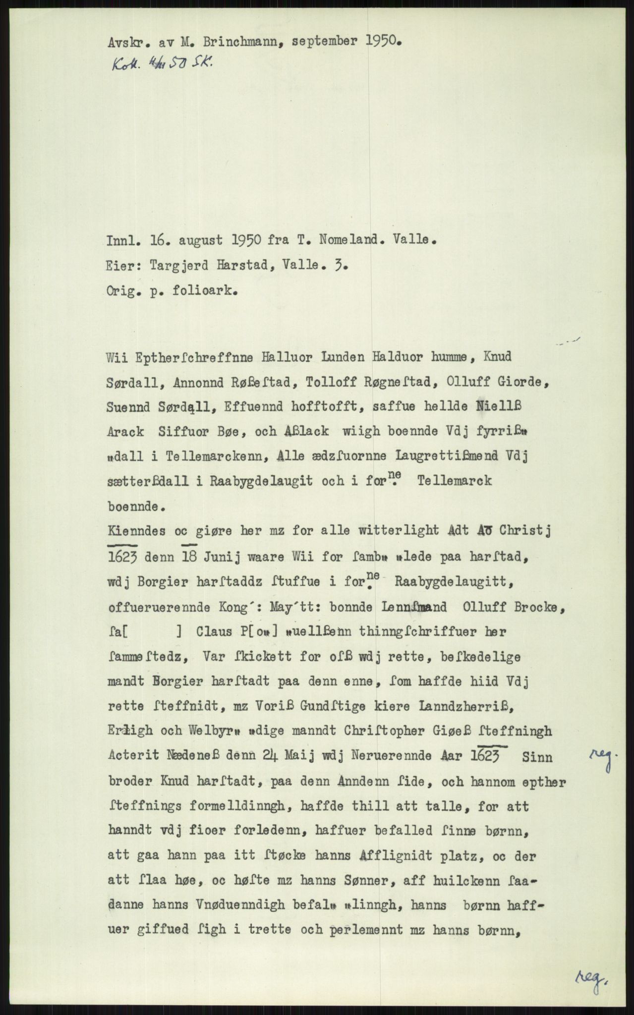 Samlinger til kildeutgivelse, Diplomavskriftsamlingen, AV/RA-EA-4053/H/Ha, p. 2745