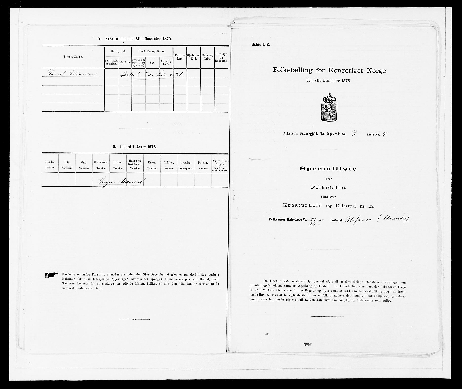 SAB, 1875 census for 1428P Askvoll, 1875, p. 171