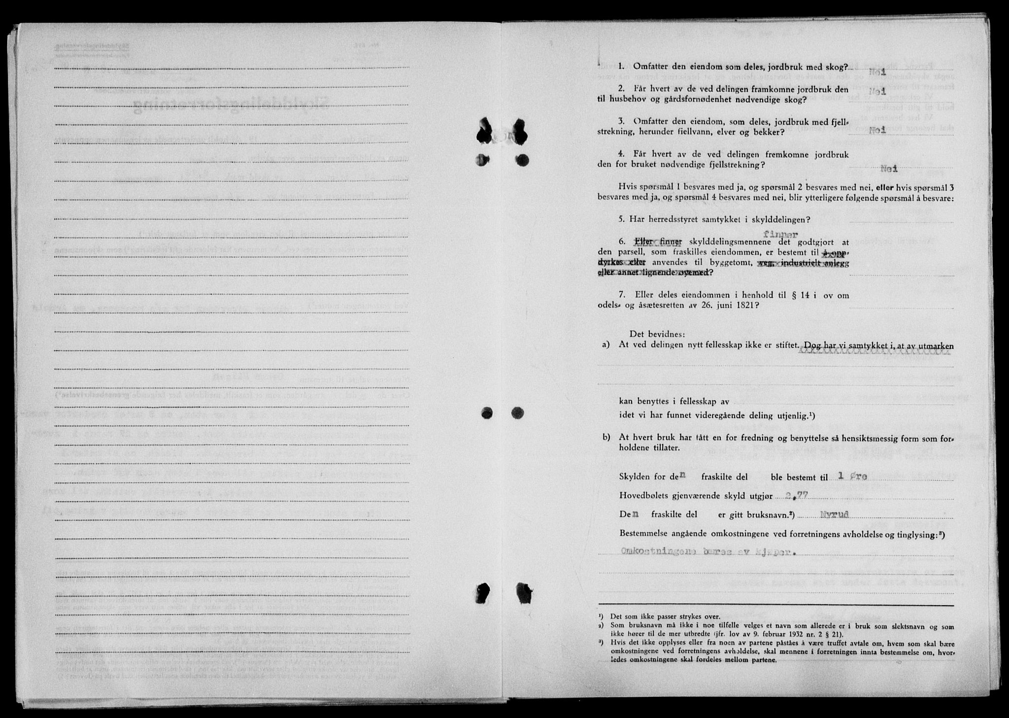 Lofoten sorenskriveri, SAT/A-0017/1/2/2C/L0021a: Mortgage book no. 21a, 1949-1949, Diary no: : 1381/1949