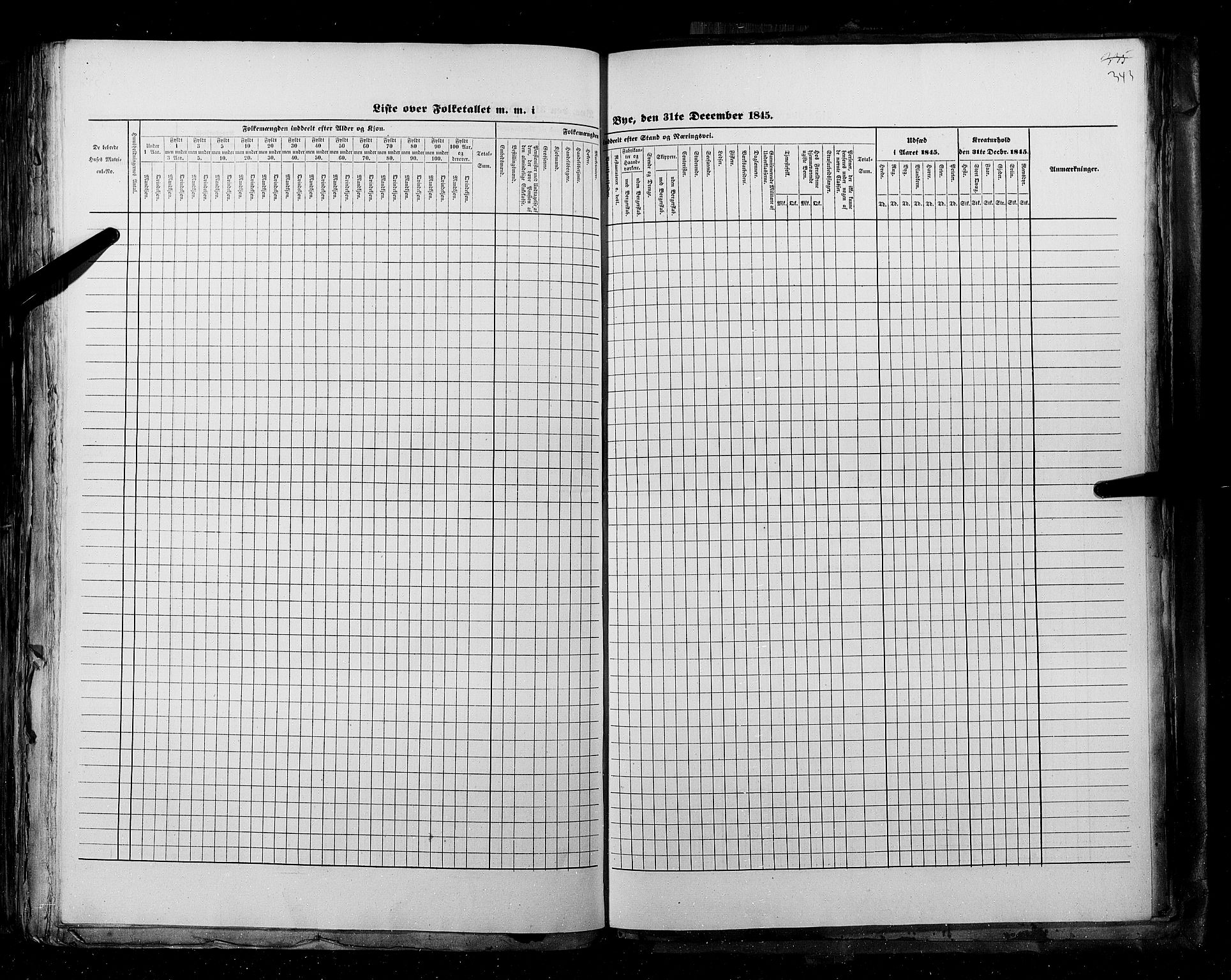 RA, Census 1845, vol. 11: Cities, 1845, p. 343