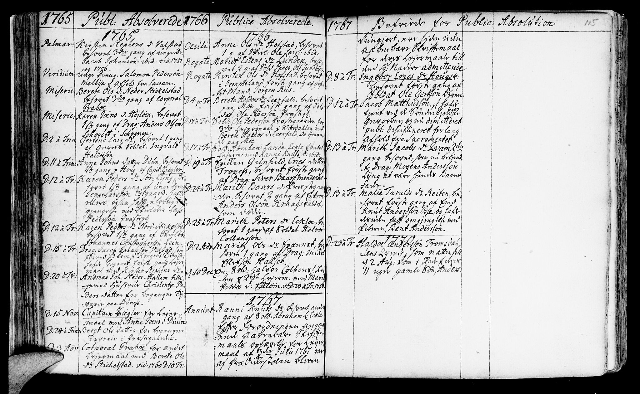Ministerialprotokoller, klokkerbøker og fødselsregistre - Nord-Trøndelag, SAT/A-1458/723/L0231: Parish register (official) no. 723A02, 1748-1780, p. 115