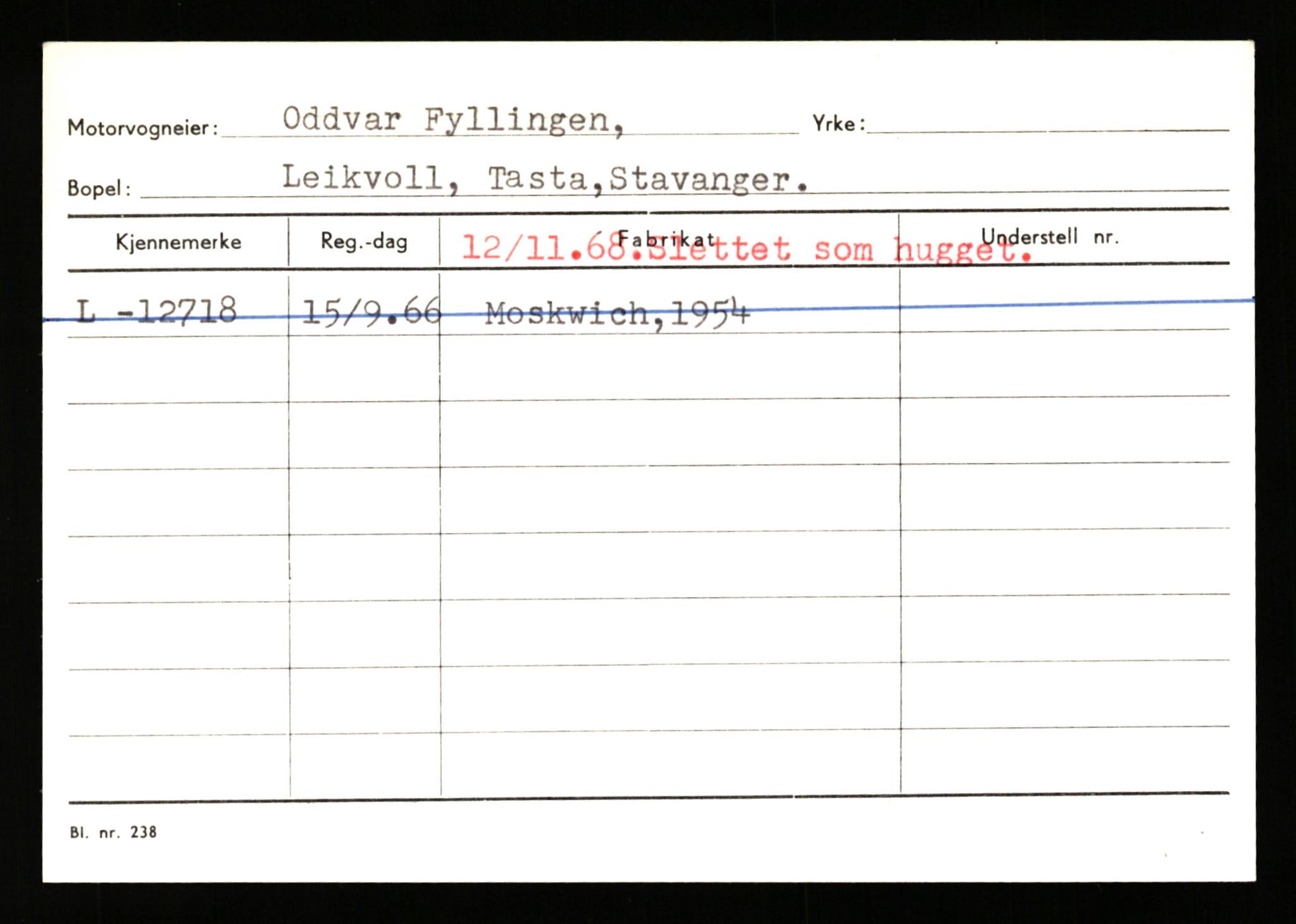 Stavanger trafikkstasjon, AV/SAST-A-101942/0/H/L0010: Fuglestad - Gjestland, 1930-1971, p. 609