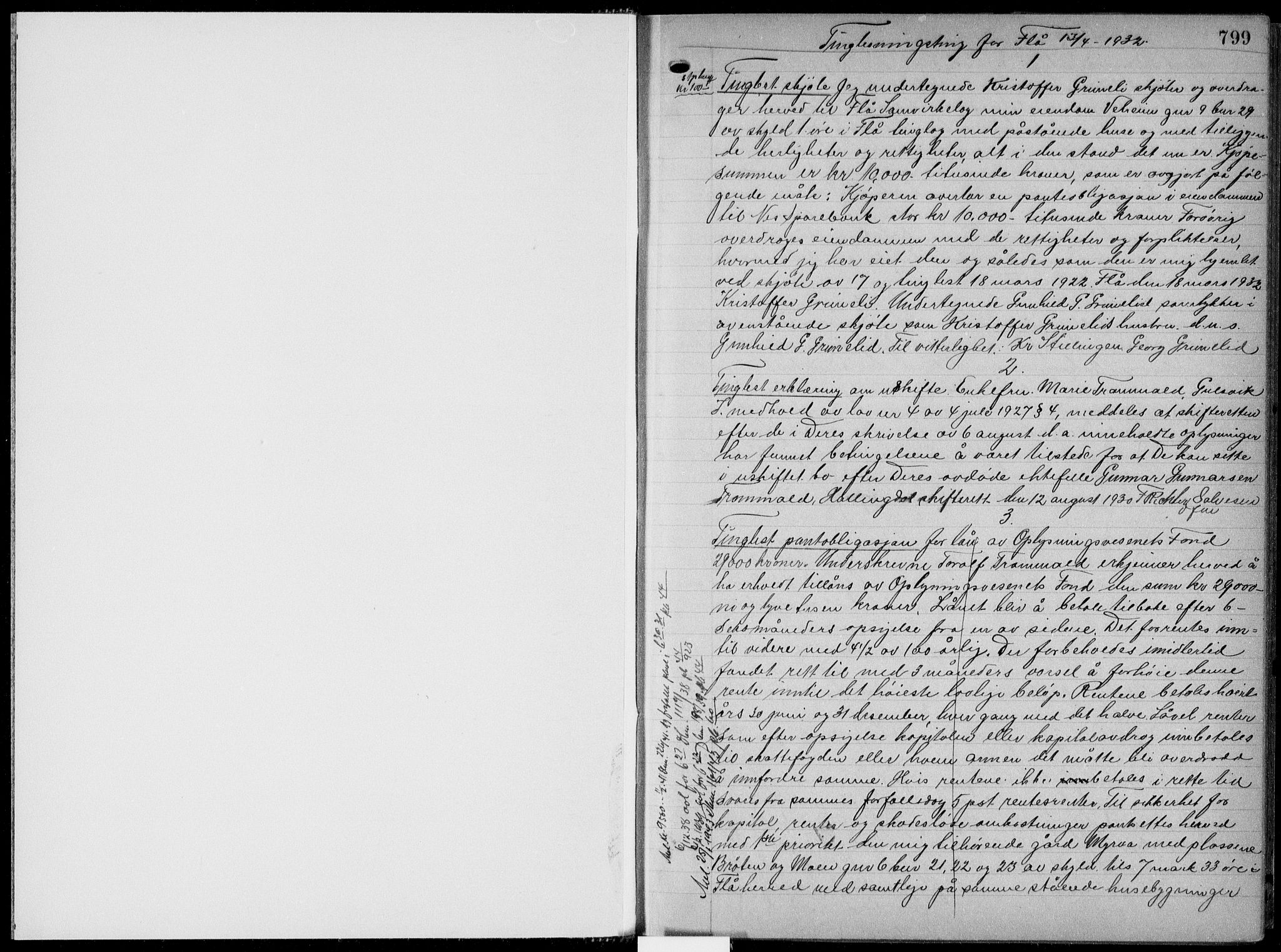 Hallingdal sorenskriveri, AV/SAKO-A-121/G/Ga/L0038b: Mortgage book no. 38b, 1932-1934, p. 798-799