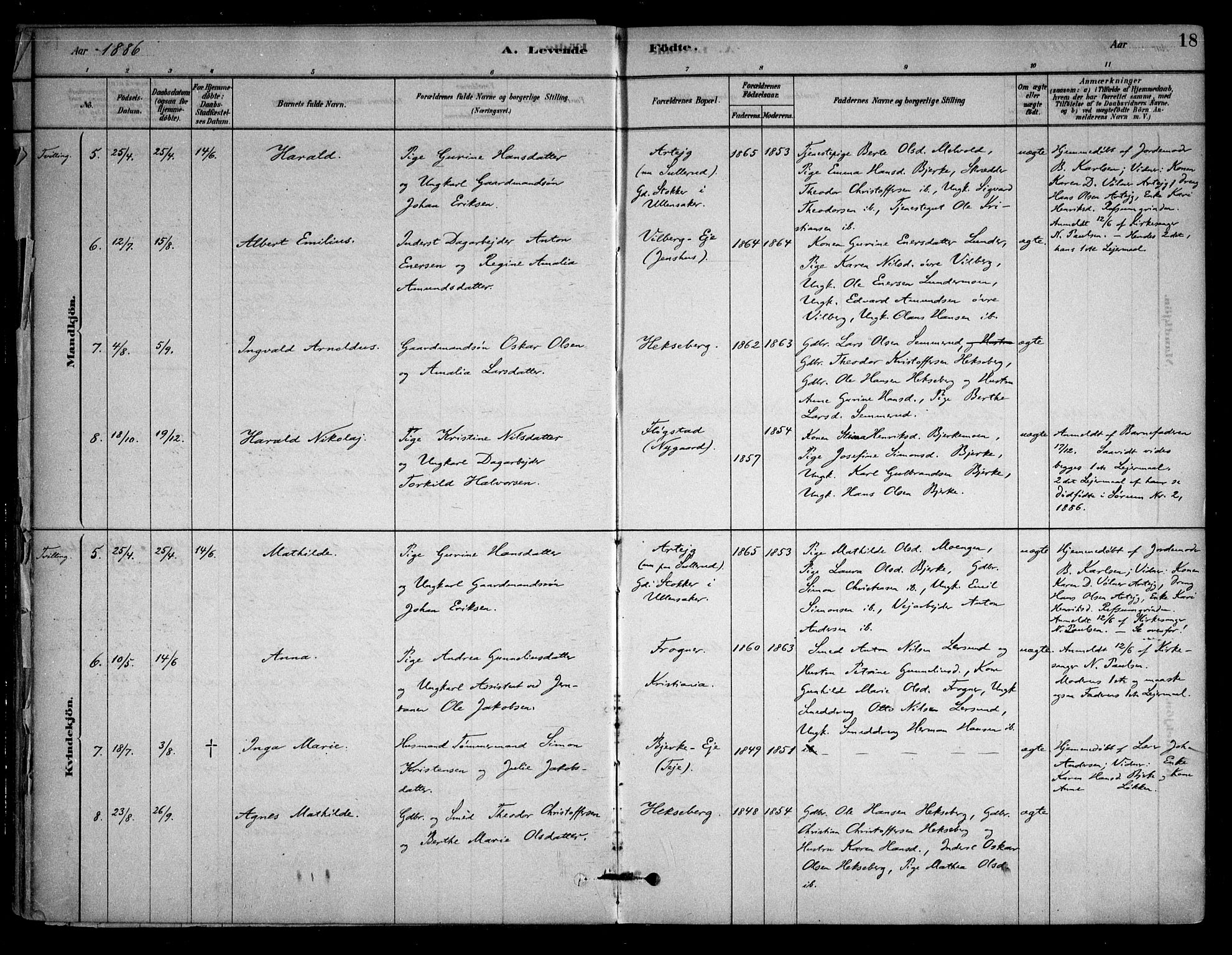 Sørum prestekontor Kirkebøker, AV/SAO-A-10303/F/Fb/L0001: Parish register (official) no. II 1, 1878-1915, p. 18