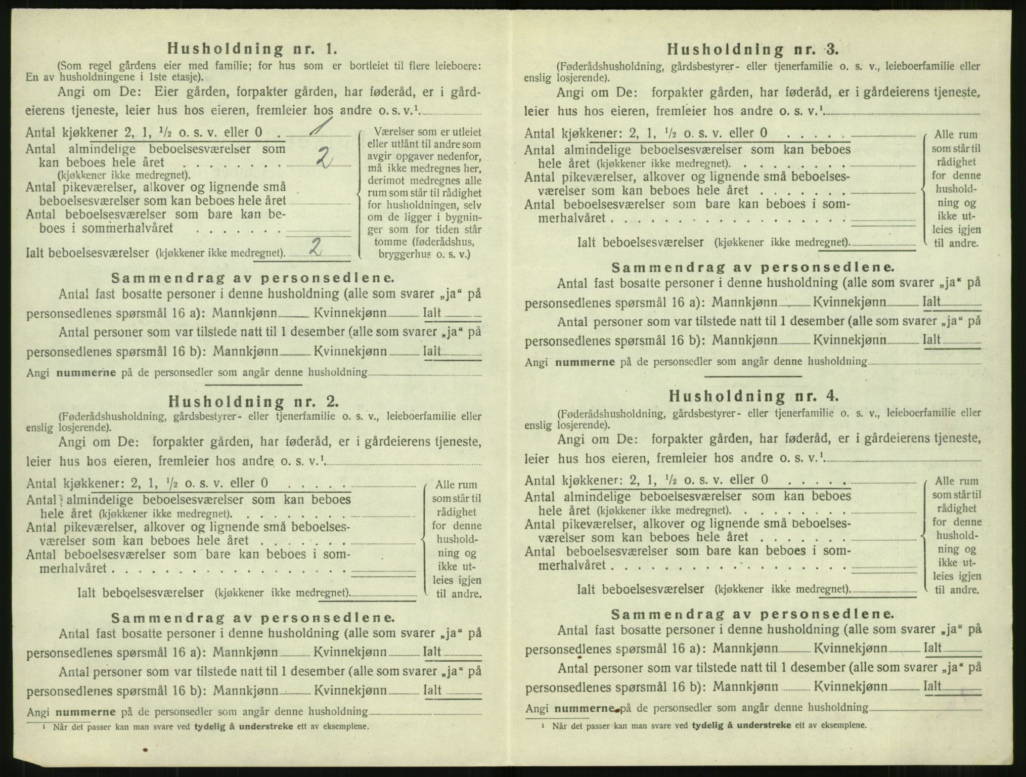 SAT, 1920 census for Stordal, 1920, p. 69