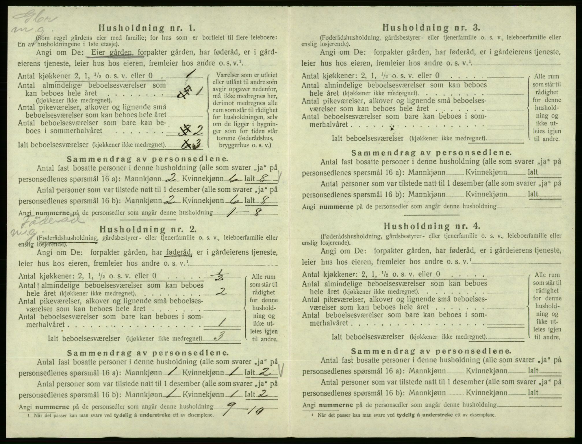 SAB, 1920 census for Vikebygd, 1920, p. 108