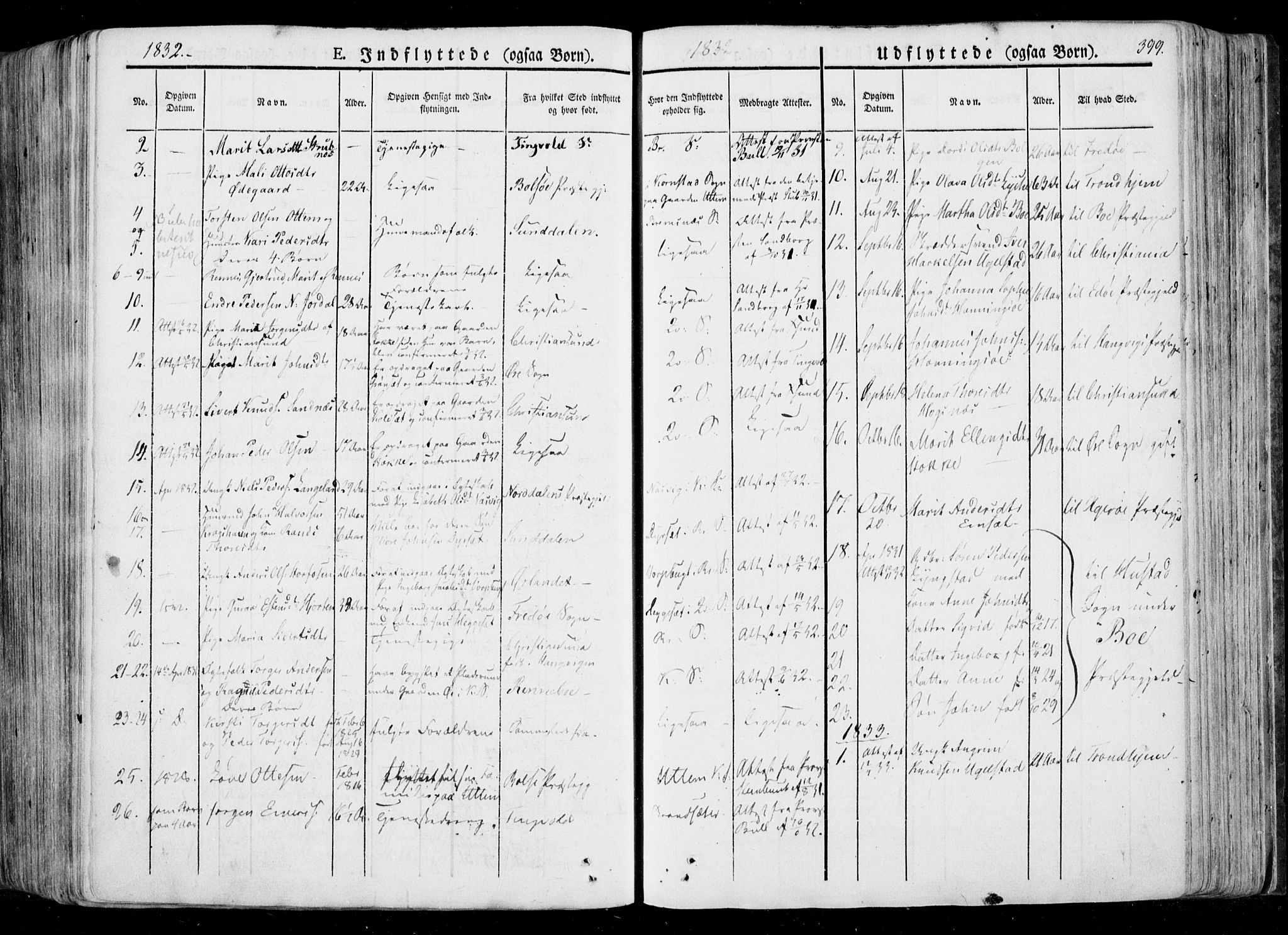 Ministerialprotokoller, klokkerbøker og fødselsregistre - Møre og Romsdal, AV/SAT-A-1454/568/L0803: Parish register (official) no. 568A10, 1830-1853, p. 399