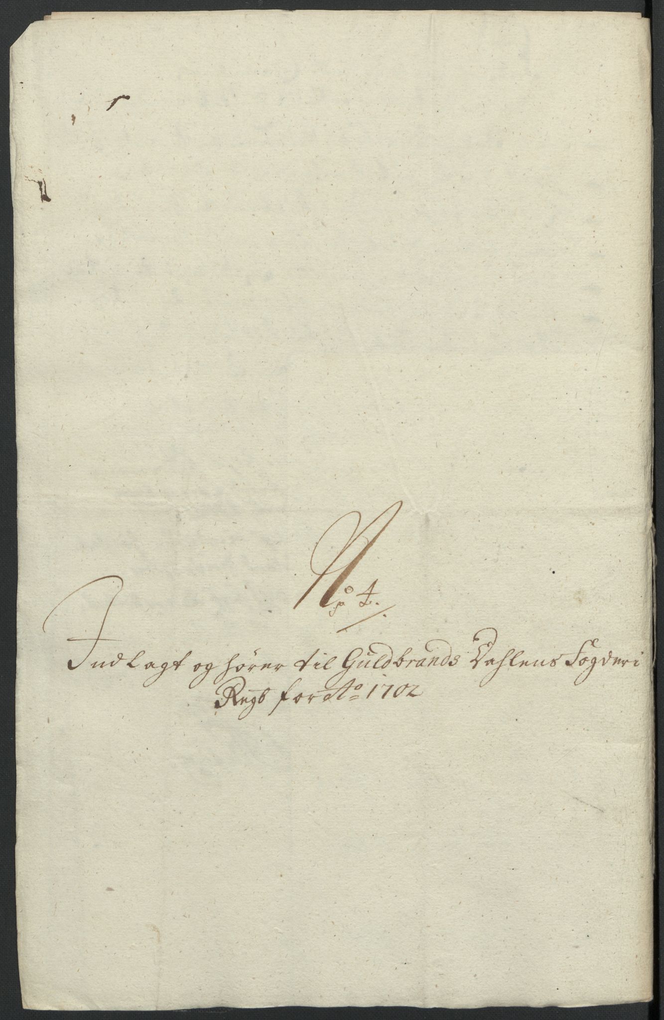 Rentekammeret inntil 1814, Reviderte regnskaper, Fogderegnskap, RA/EA-4092/R17/L1175: Fogderegnskap Gudbrandsdal, 1702, p. 60