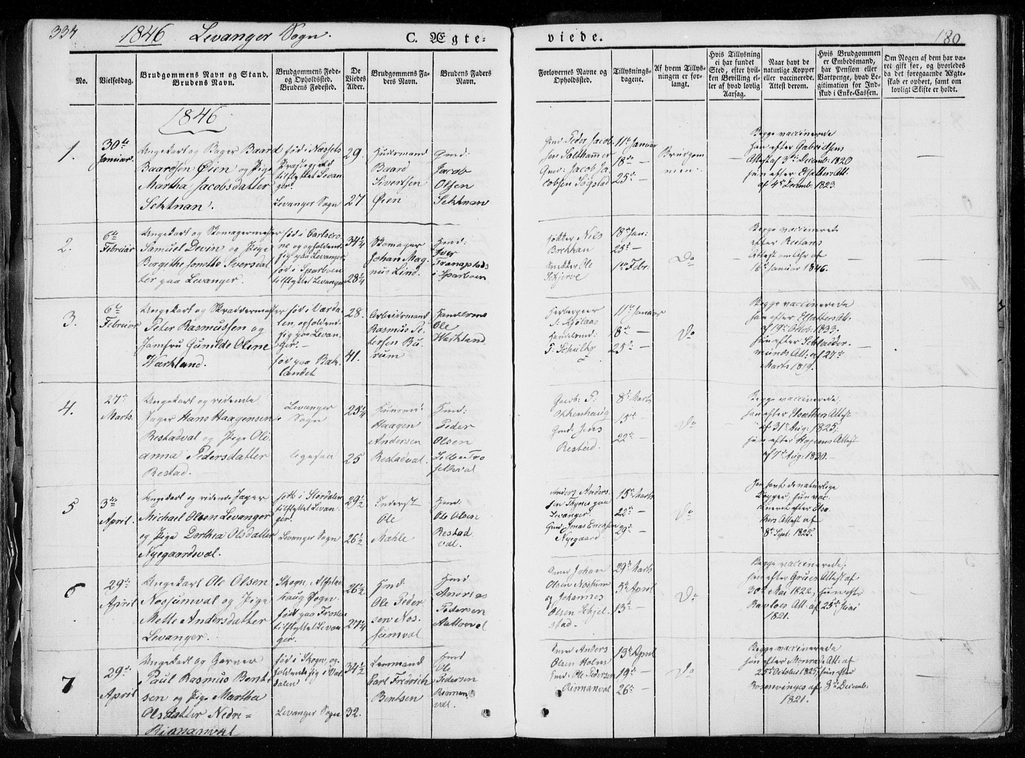 Ministerialprotokoller, klokkerbøker og fødselsregistre - Nord-Trøndelag, SAT/A-1458/720/L0183: Parish register (official) no. 720A01, 1836-1855, p. 180