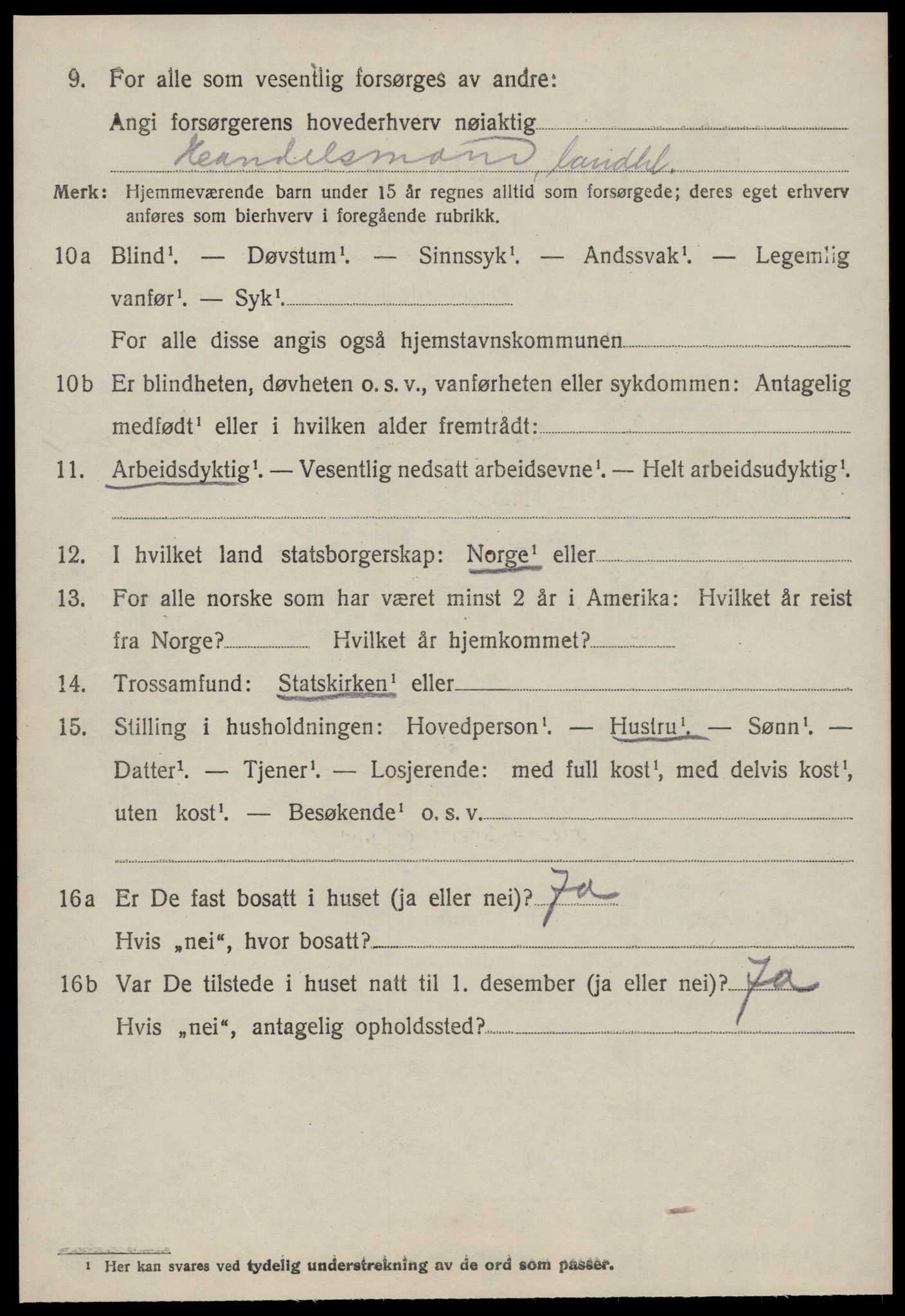 SAT, 1920 census for Aukra, 1920, p. 2544