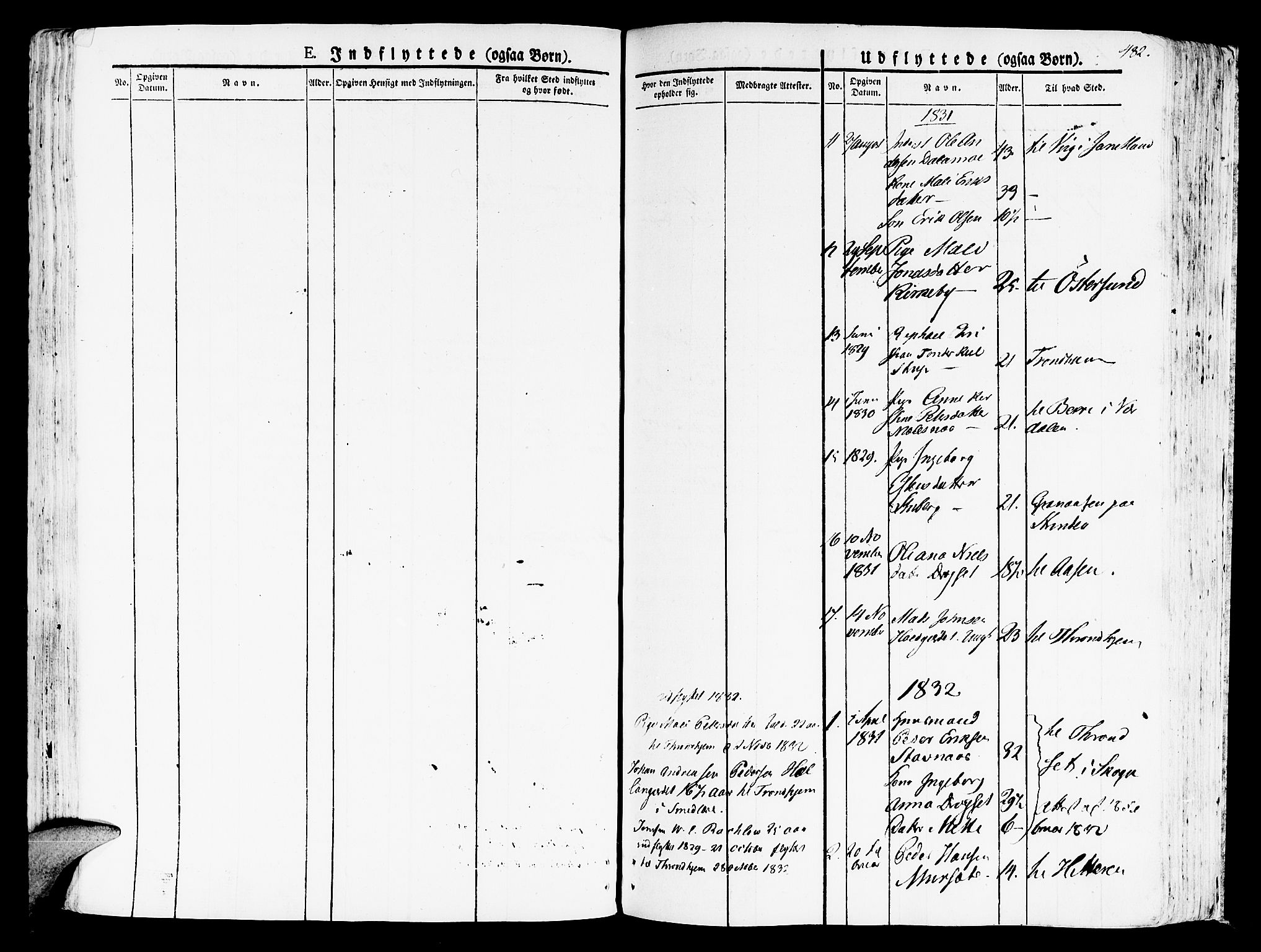 Ministerialprotokoller, klokkerbøker og fødselsregistre - Nord-Trøndelag, SAT/A-1458/709/L0070: Parish register (official) no. 709A10, 1820-1832, p. 482