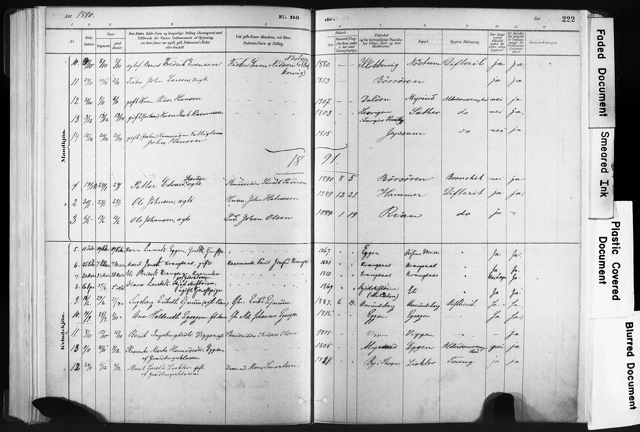 Ministerialprotokoller, klokkerbøker og fødselsregistre - Sør-Trøndelag, SAT/A-1456/665/L0773: Parish register (official) no. 665A08, 1879-1905, p. 222