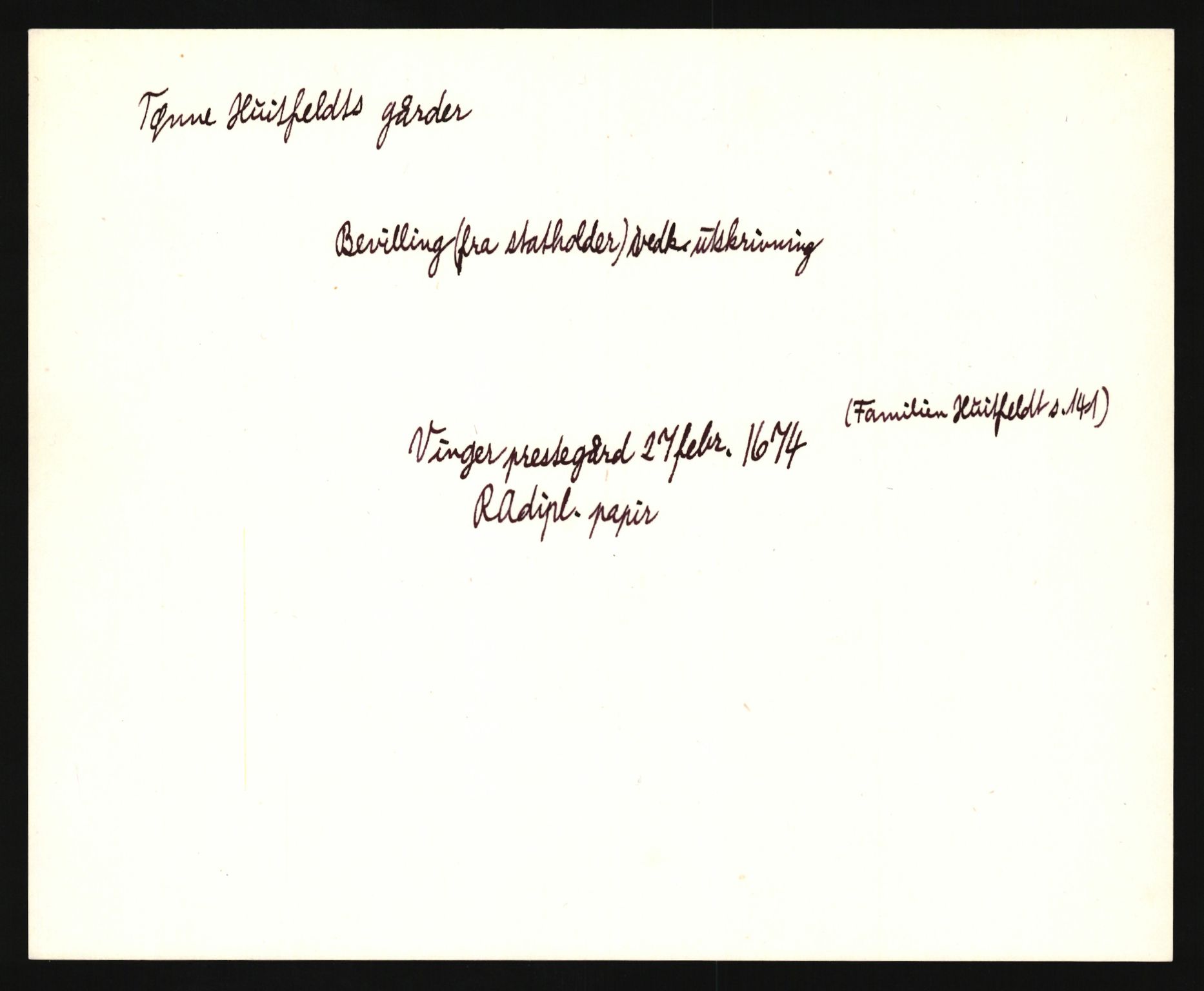 Riksarkivets diplomsamling, AV/RA-EA-5965/F35/F35e/L0015: Registreringssedler Buskerud 4, 1400-1700, p. 15