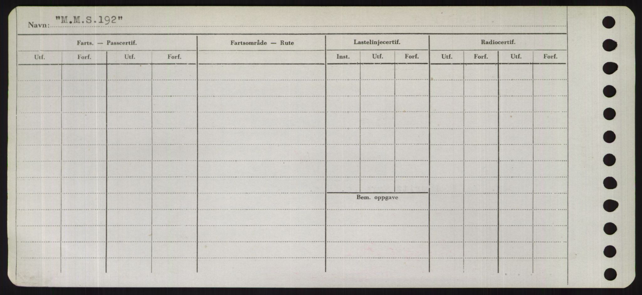 Sjøfartsdirektoratet med forløpere, Skipsmålingen, RA/S-1627/H/Hd/L0024: Fartøy, M-Mim, p. 16