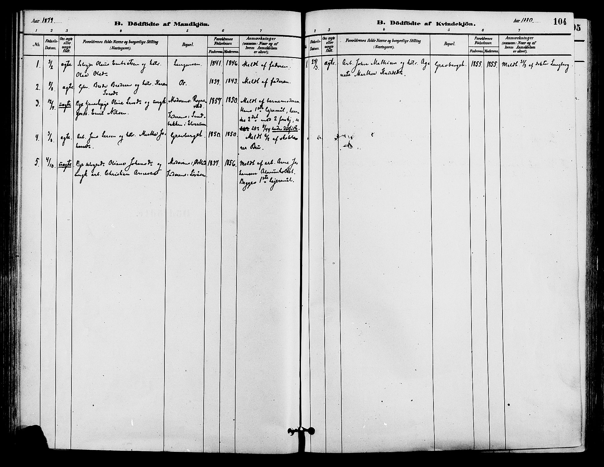 Våler prestekontor, Hedmark, AV/SAH-PREST-040/H/Ha/Haa/L0002: Parish register (official) no. 3, 1879-1911, p. 104