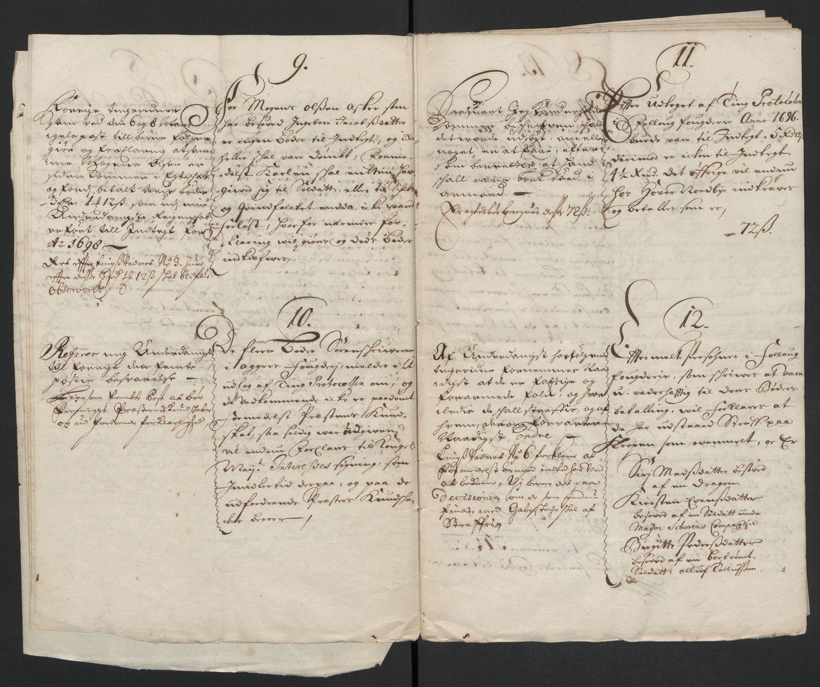 Rentekammeret inntil 1814, Reviderte regnskaper, Fogderegnskap, AV/RA-EA-4092/R10/L0440: Fogderegnskap Aker og Follo, 1696-1697, p. 457