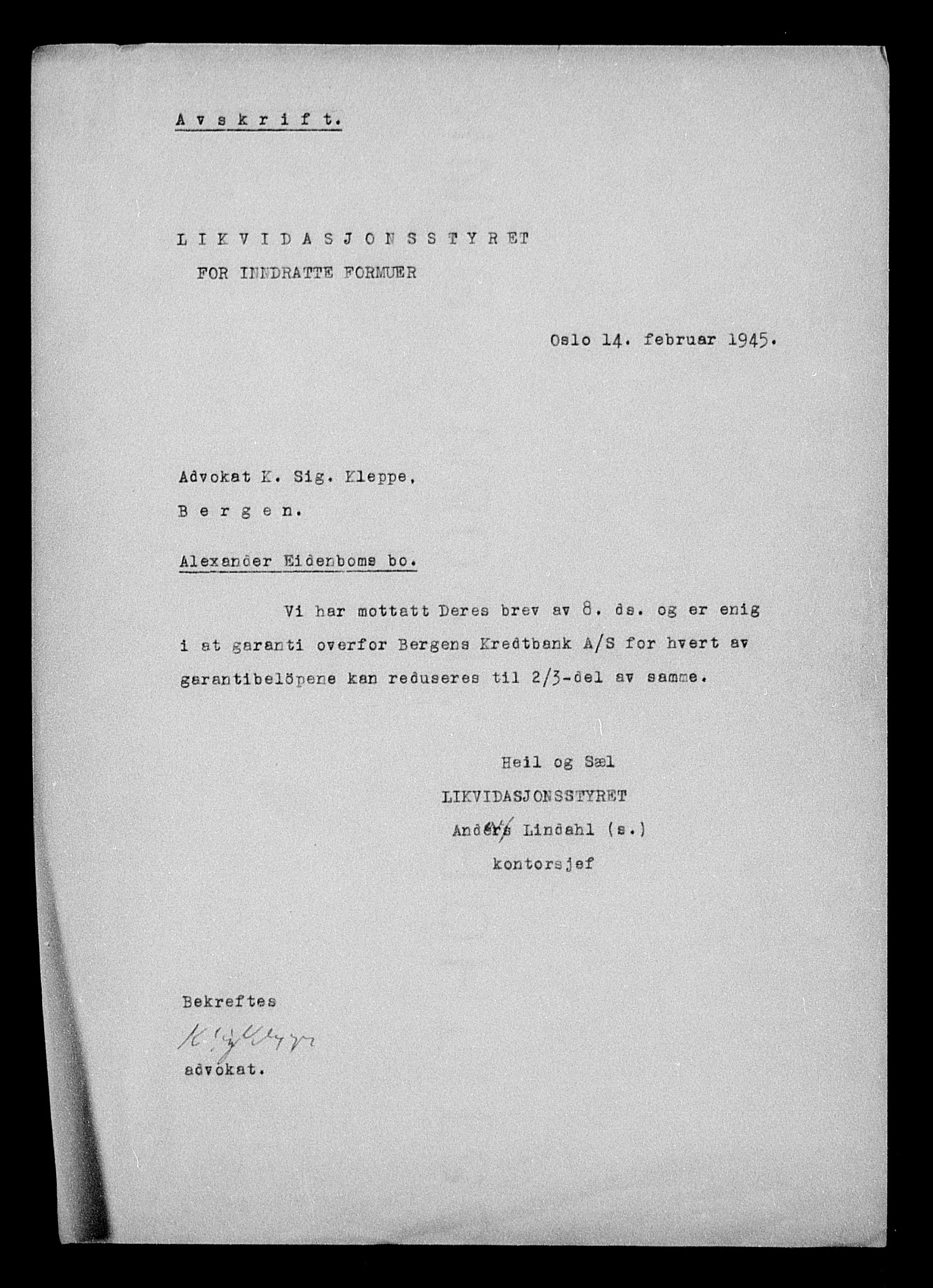 Justisdepartementet, Tilbakeføringskontoret for inndratte formuer, AV/RA-S-1564/H/Hc/Hcd/L0994: --, 1945-1947, p. 346