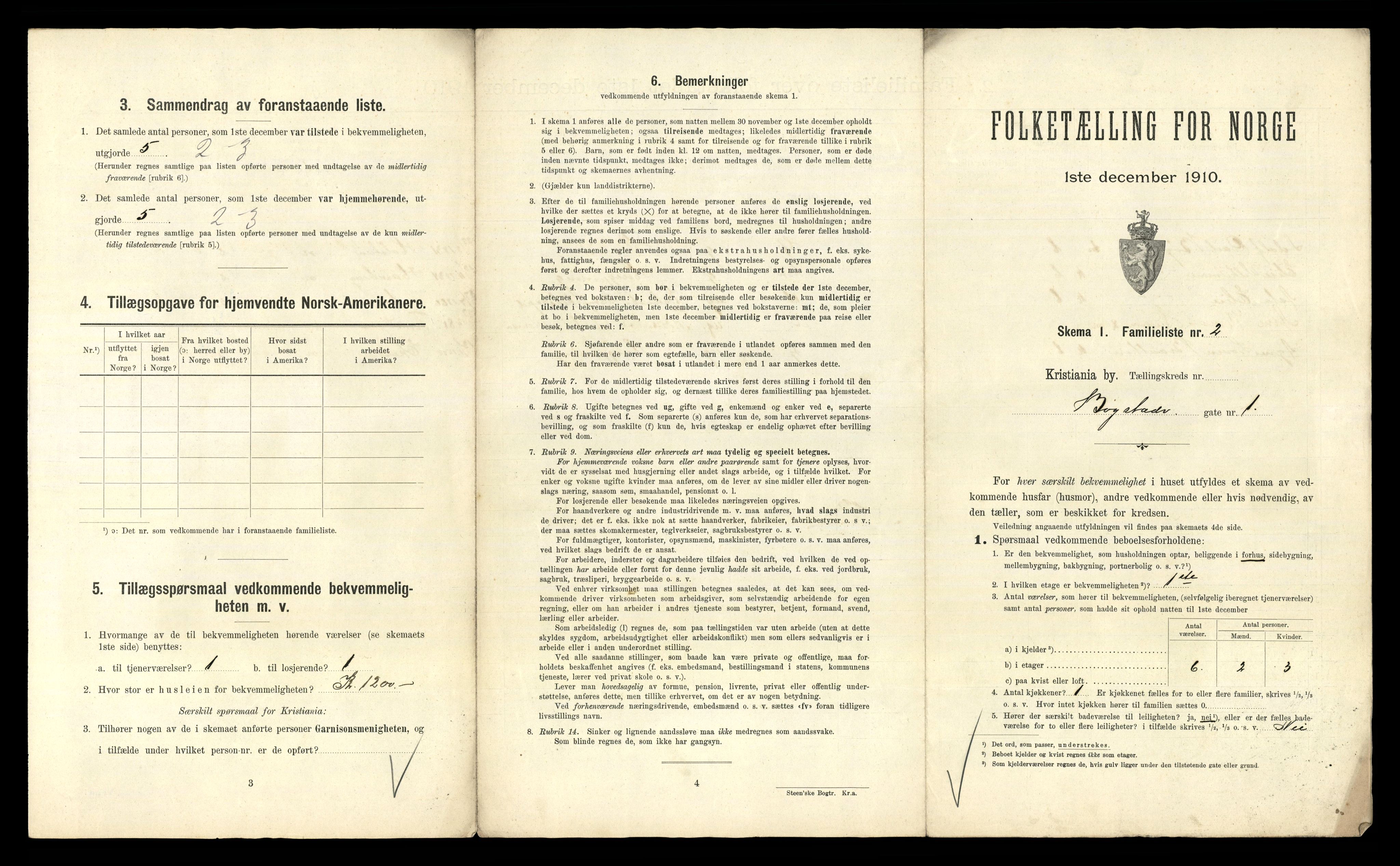 RA, 1910 census for Kristiania, 1910, p. 7663